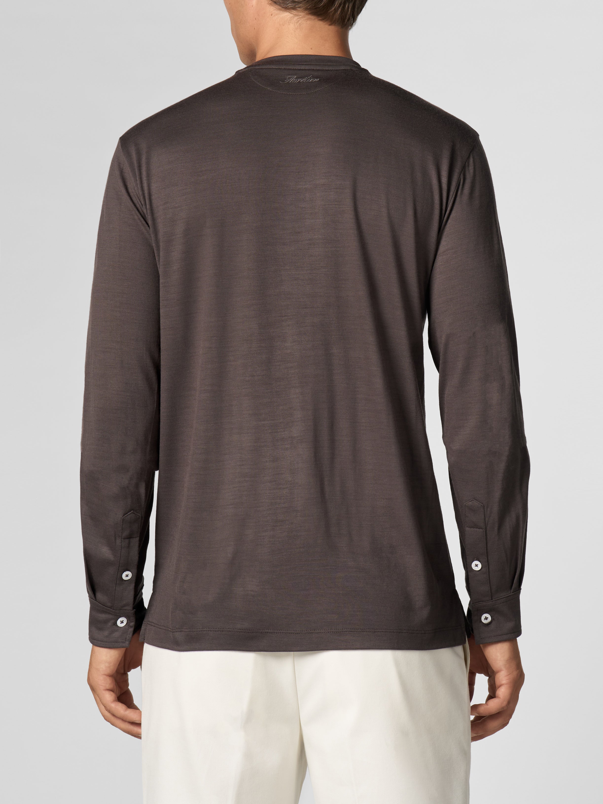 Taupe 120s Wool Longsleeve