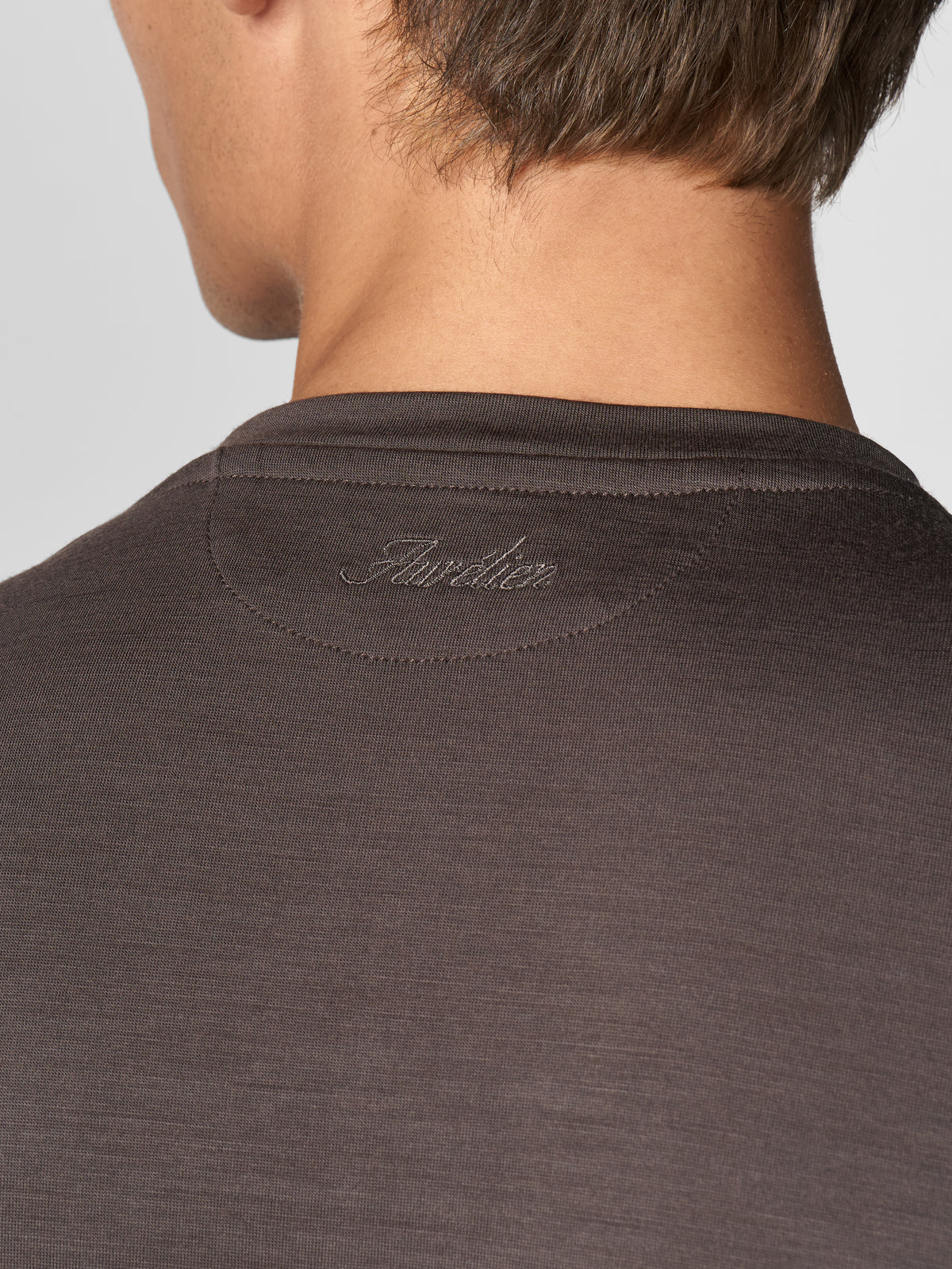 Taupe 120s Wool T-Shirt
