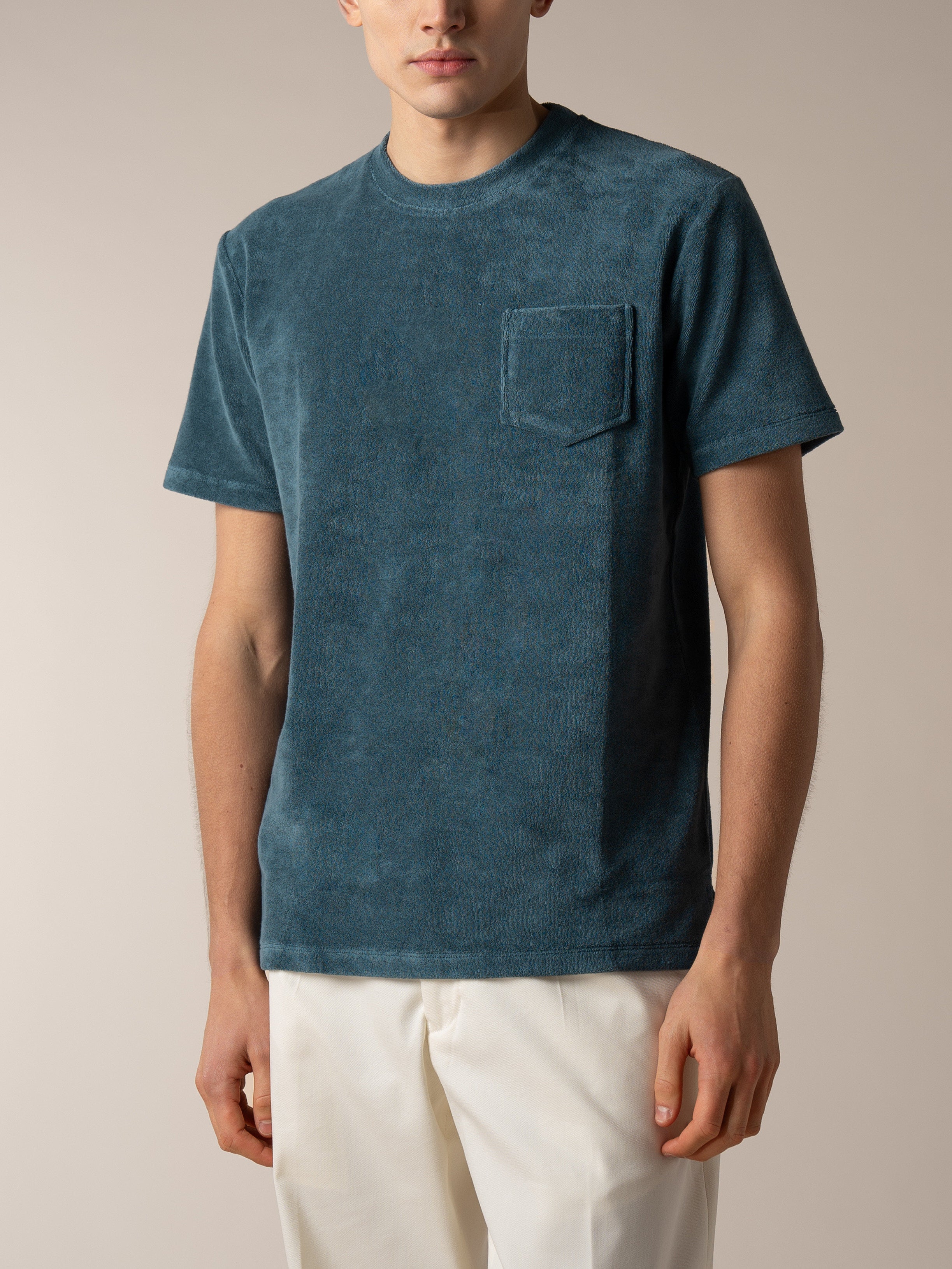 Sea Green Terry Towelling T-Shirt