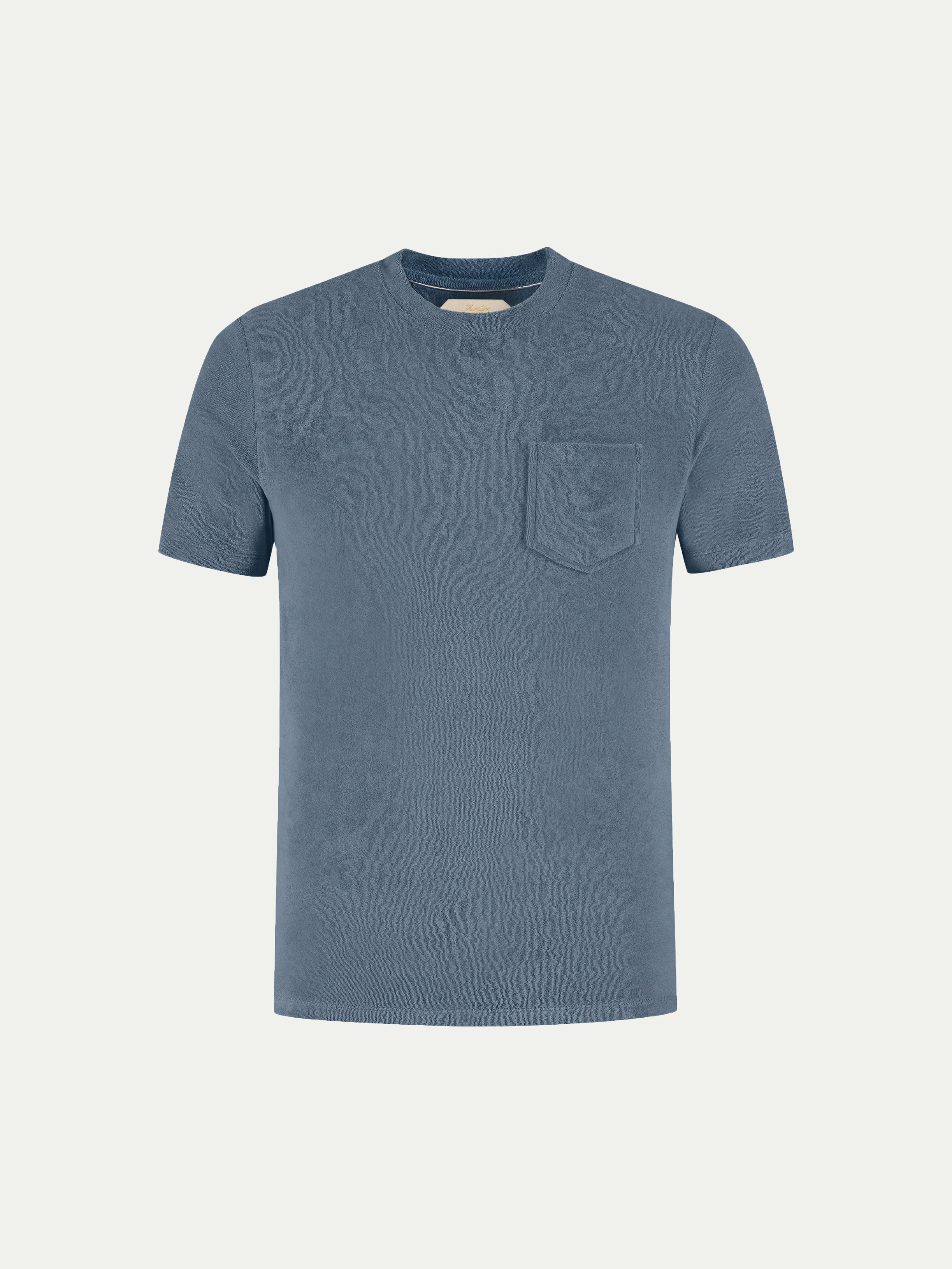 Steel Blue Terry Towelling T-Shirt