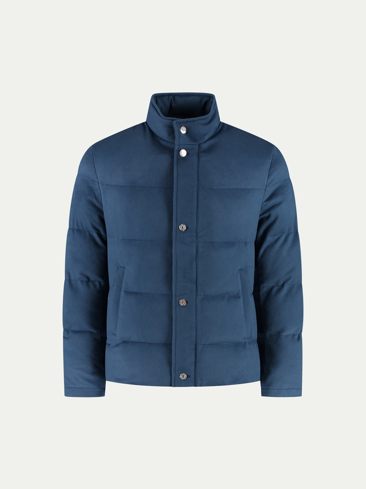 Sargasso Blue AUR1 Puffer Jacket with Buttons