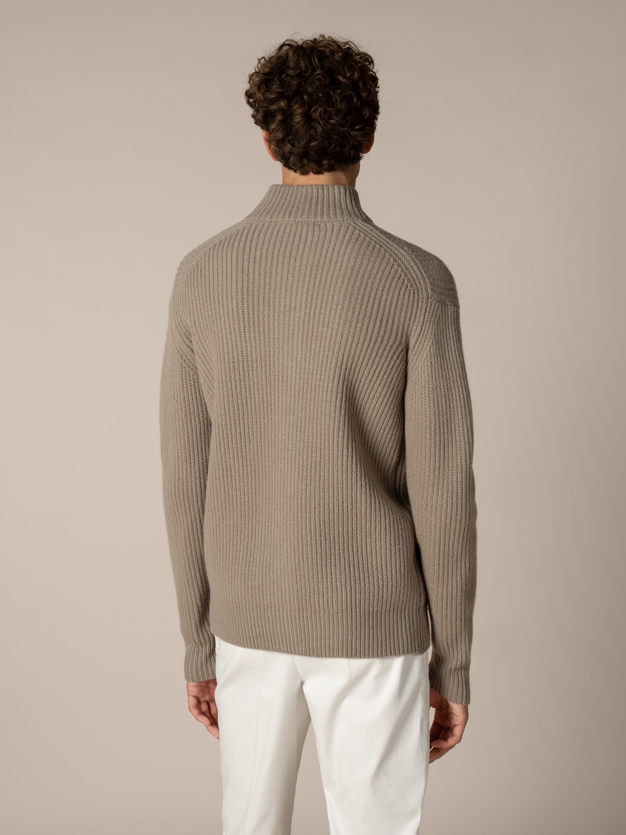 Taupe Alpine Ribbed Vest