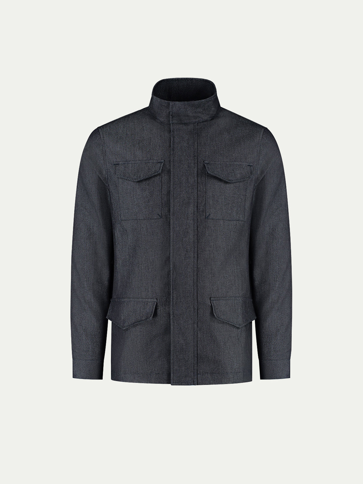 Dark Blue Denim Magnetic Field Jacket