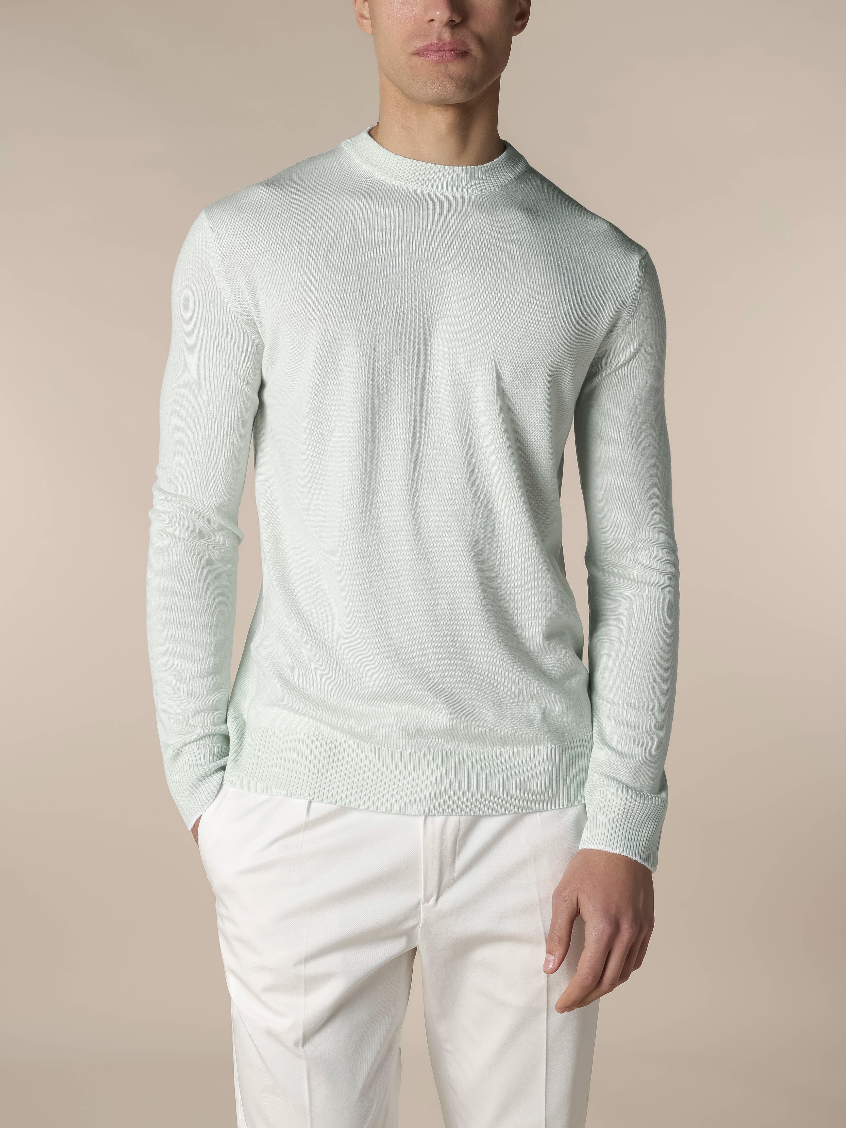 Light Aqua Two Tone City Crew