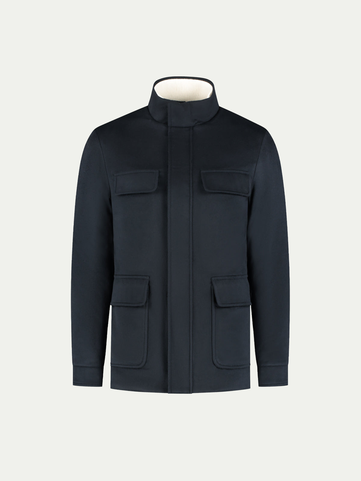 Aurélien | Navy Cashmere Field Jacket