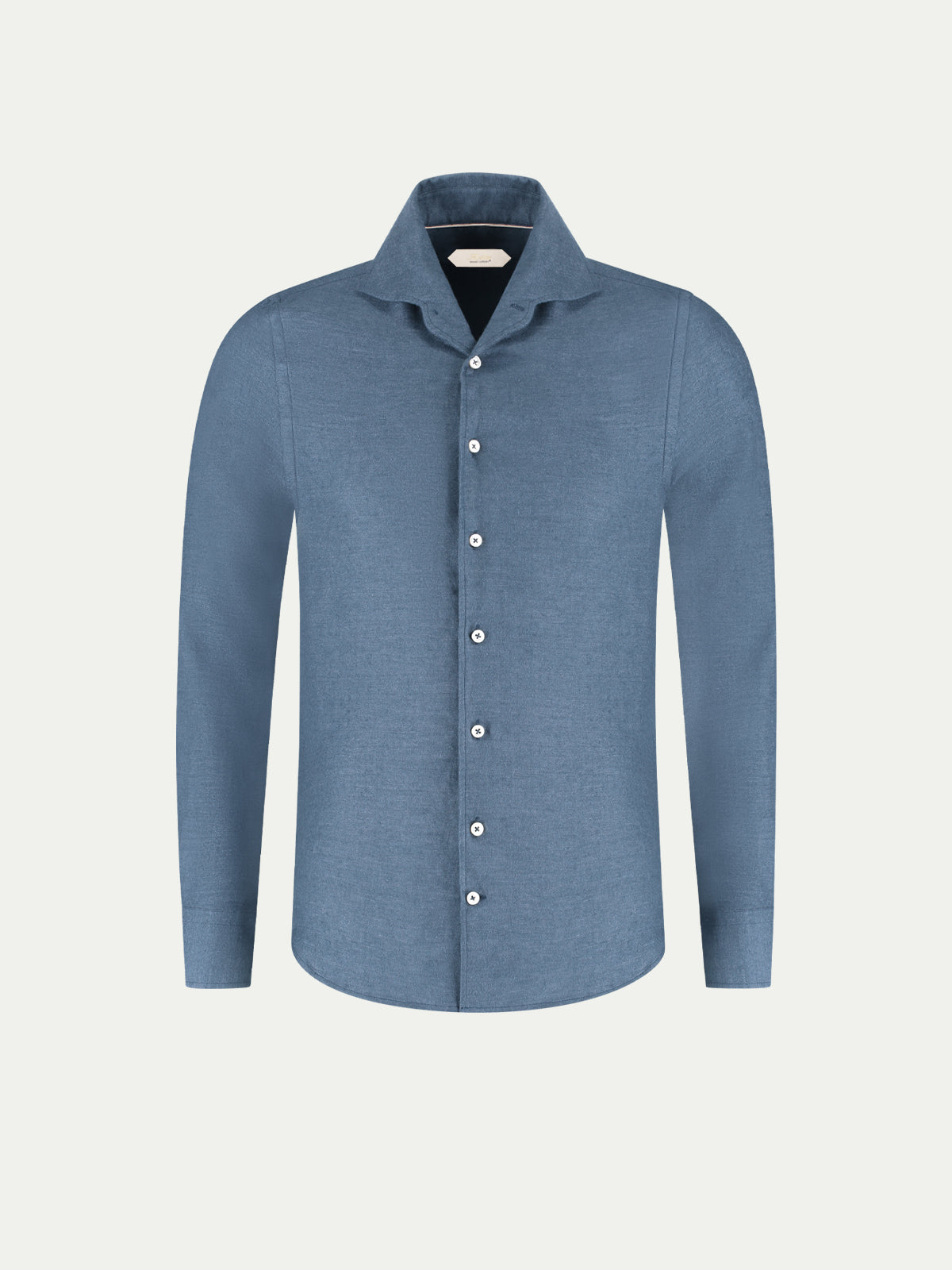 Aurlien | Steel Blue Flannel Shirt Aurlien | Steel Blue Flannel Shirt