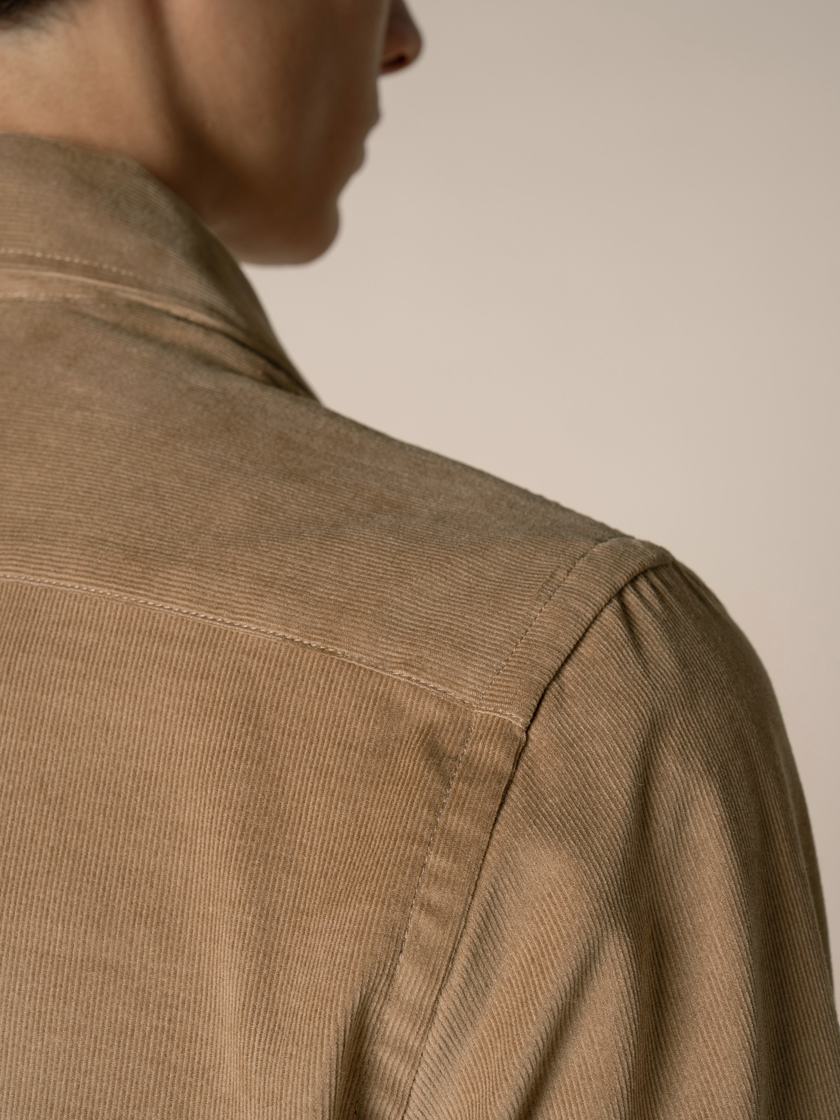 Beige Corduroy Shirt