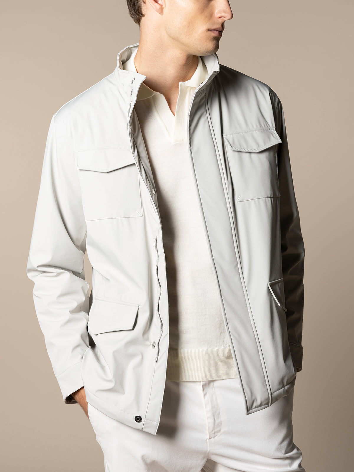 Ecru Magnetic Field Jacket