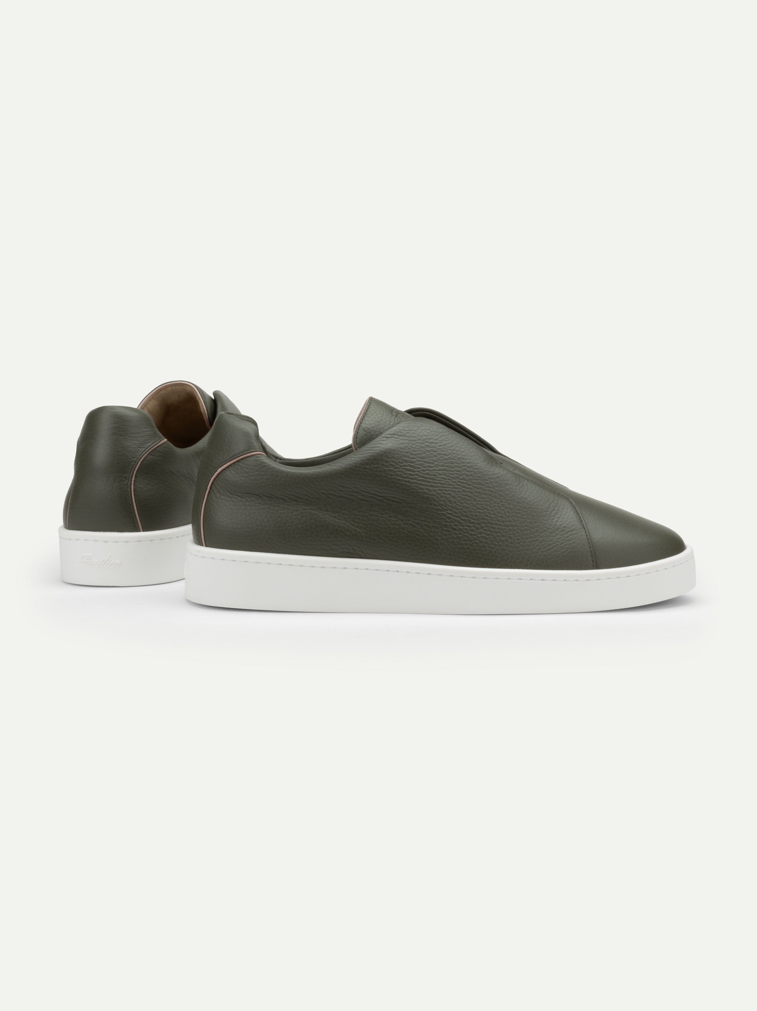 Classic Green Grain AUR3 Sneaker