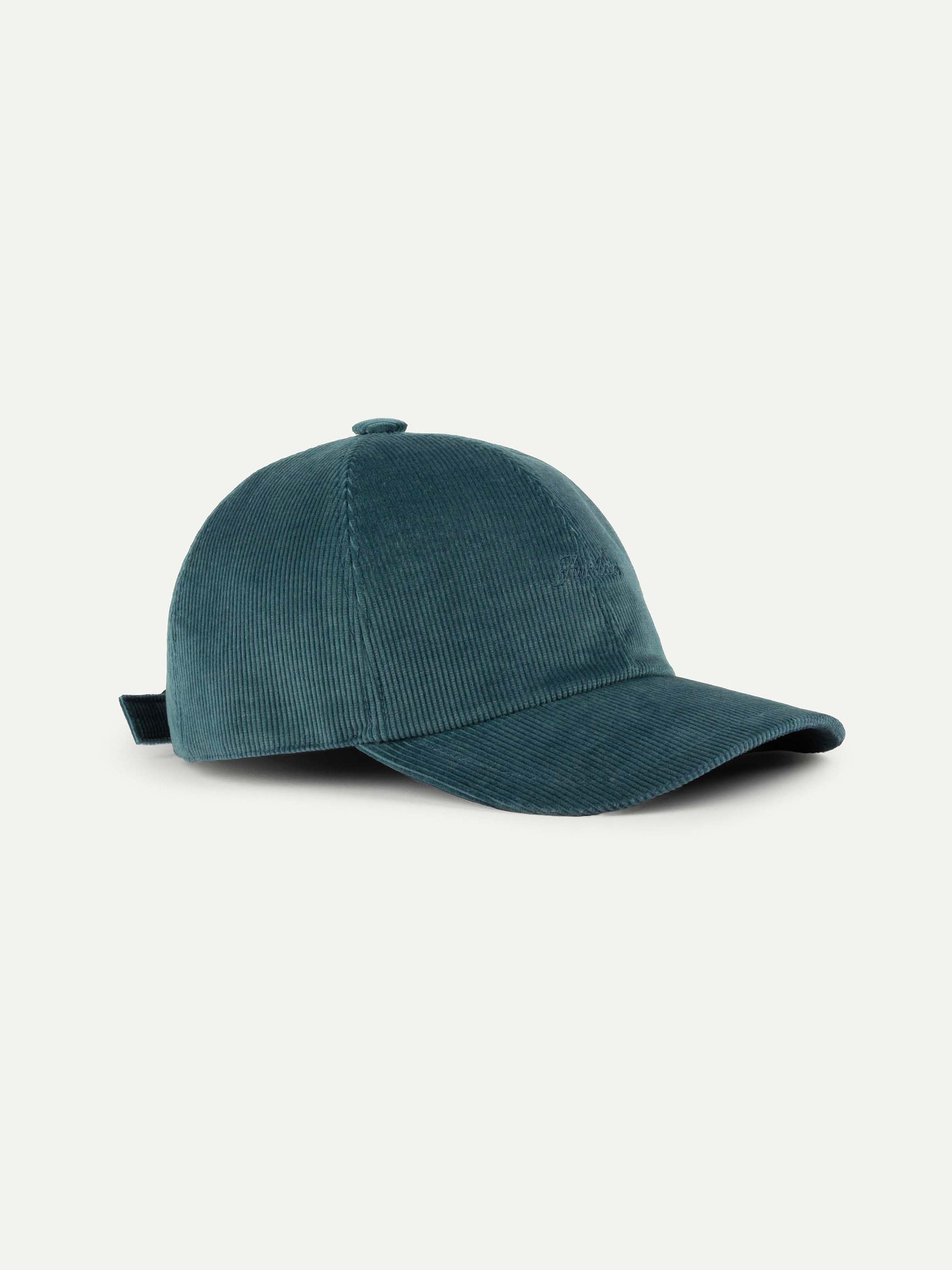 Dark Aquamarine Corduroy Baseball Cap