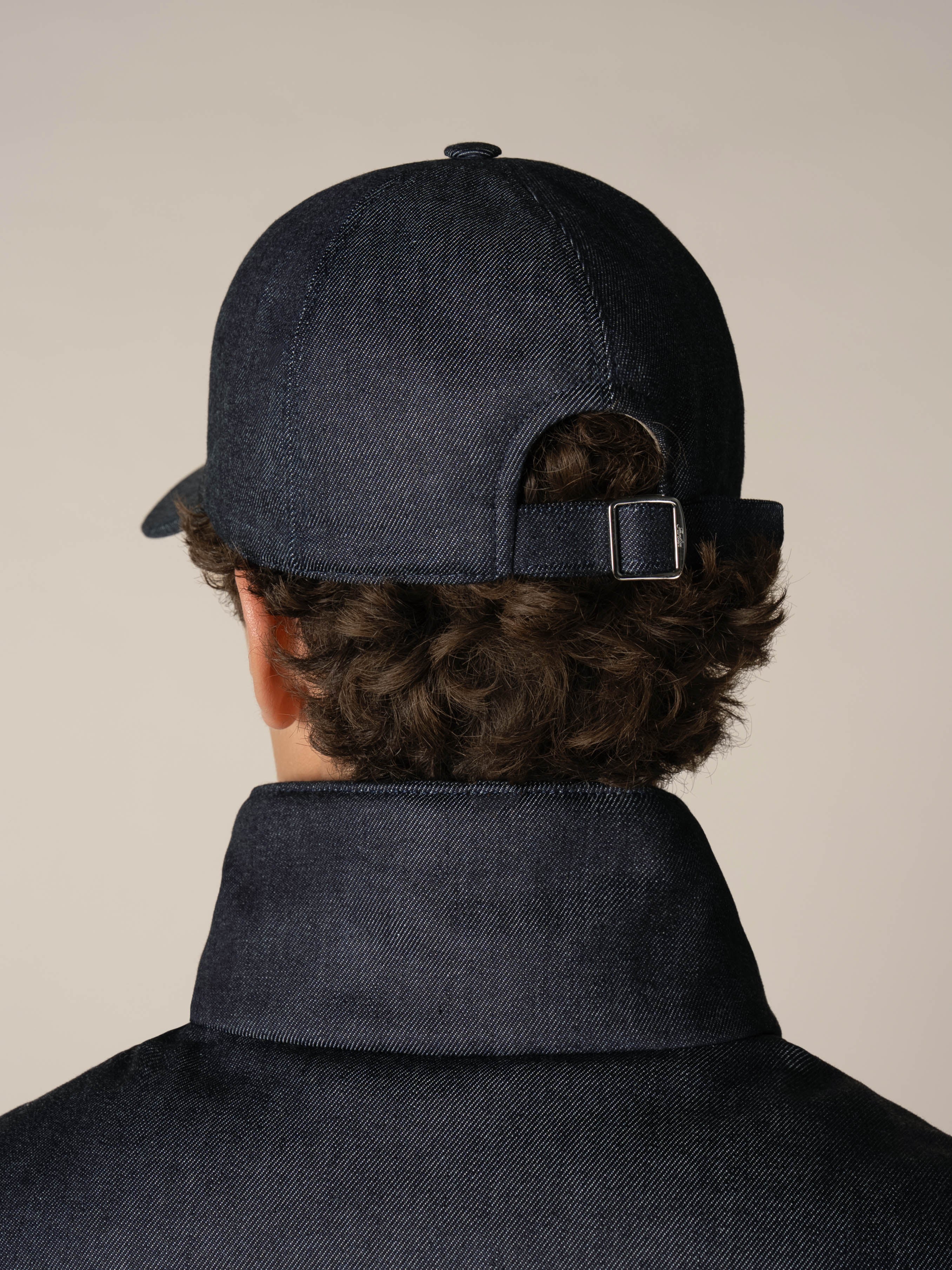 Dark Blue Denim Baseball Cap