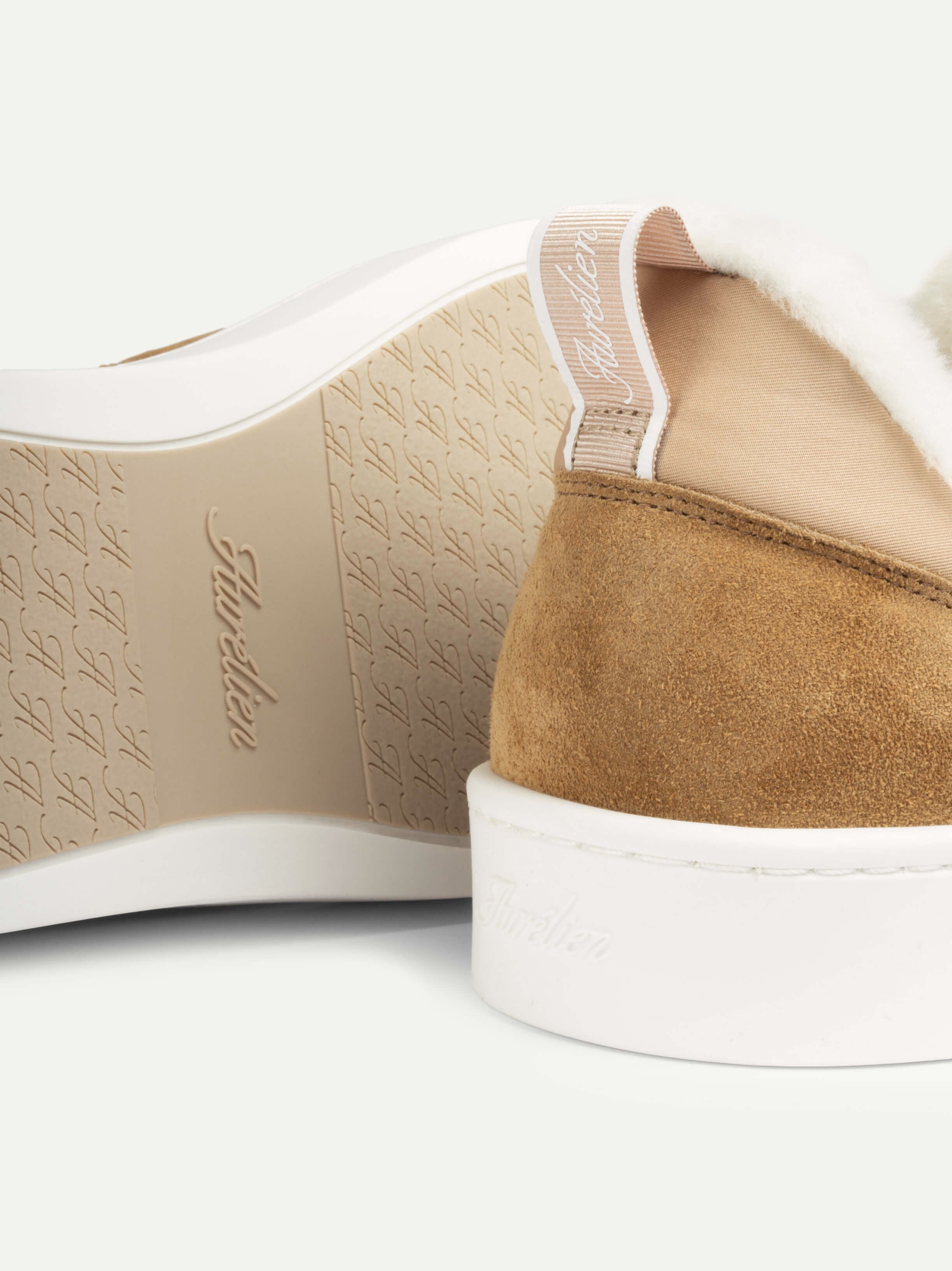 Beige Shearling Bayside Sneaker