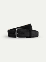 Black Suede Leather Belt