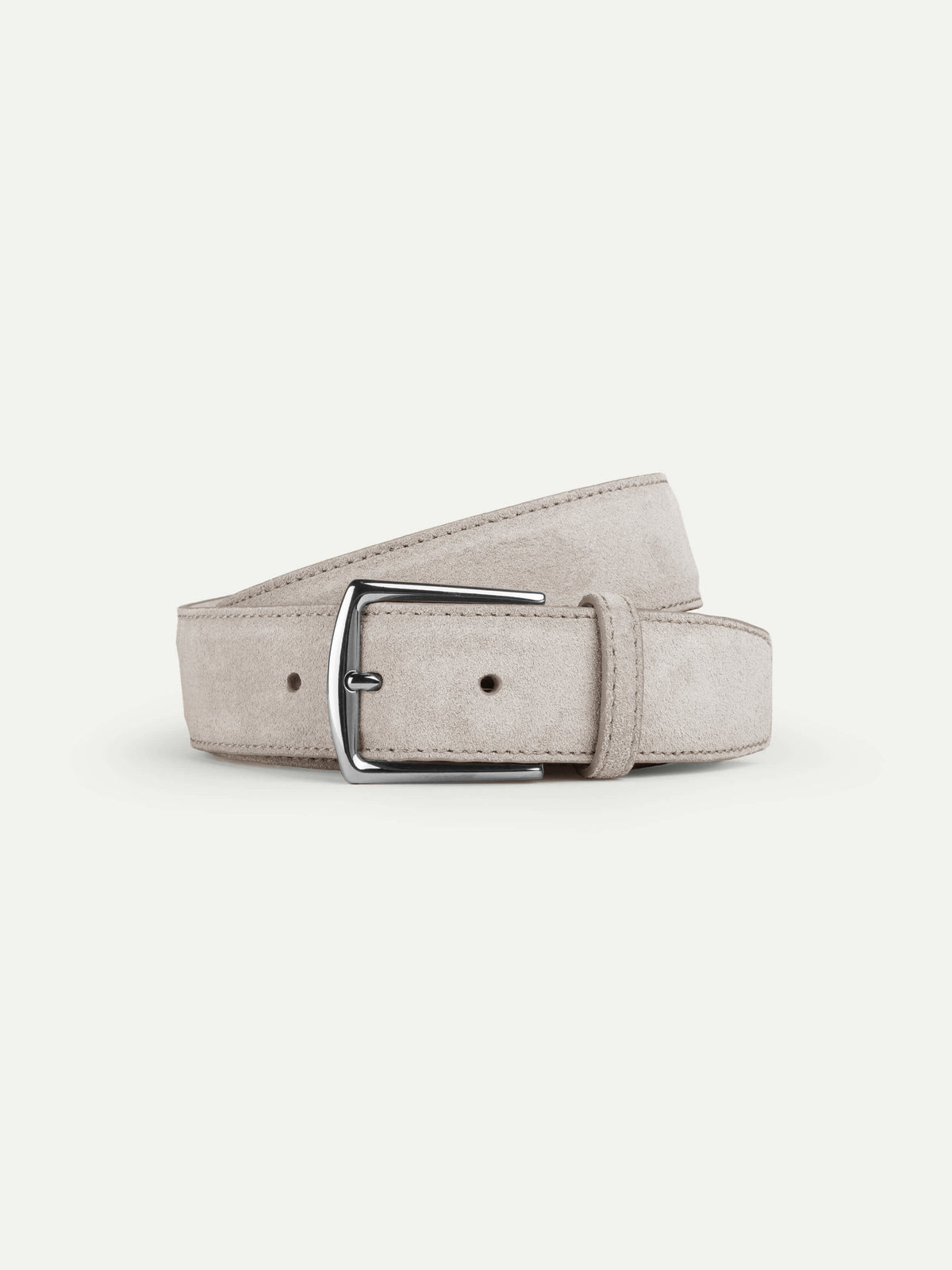 Aurélien | Light Grey Suede Leather Belt display picture 1
