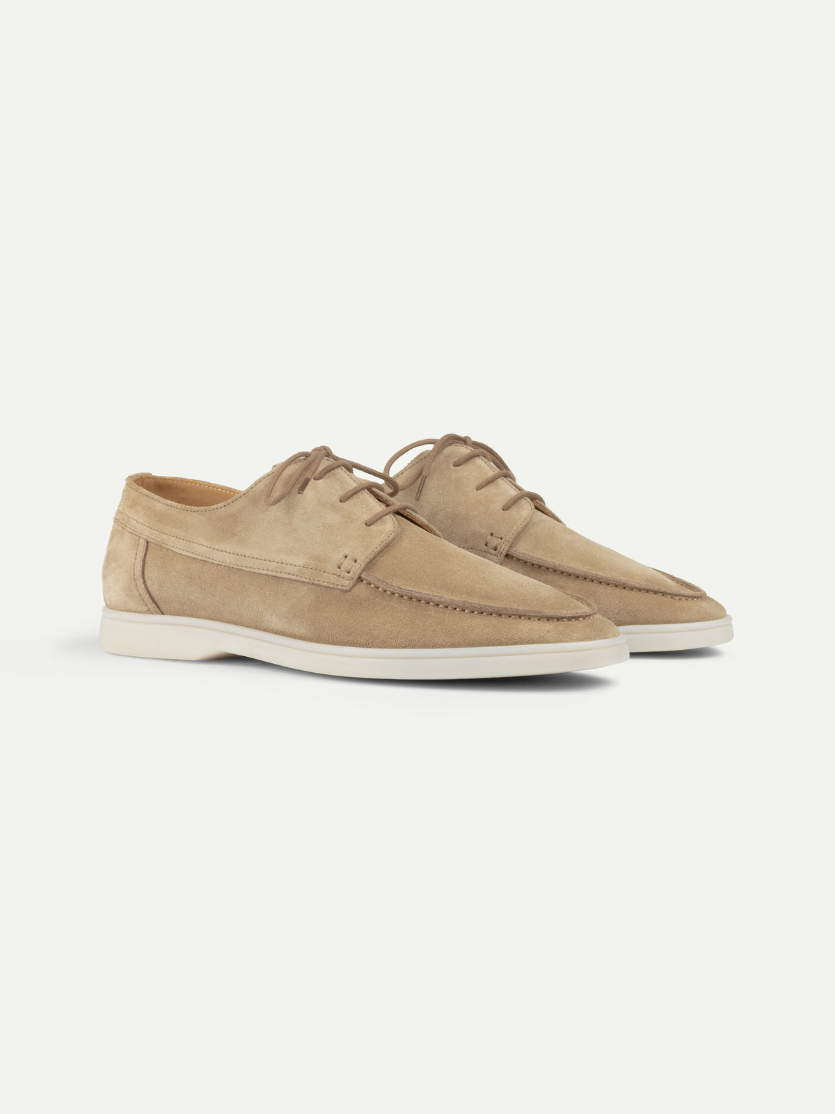 Aurélien | Dark Taupe Suede Boat Loafer