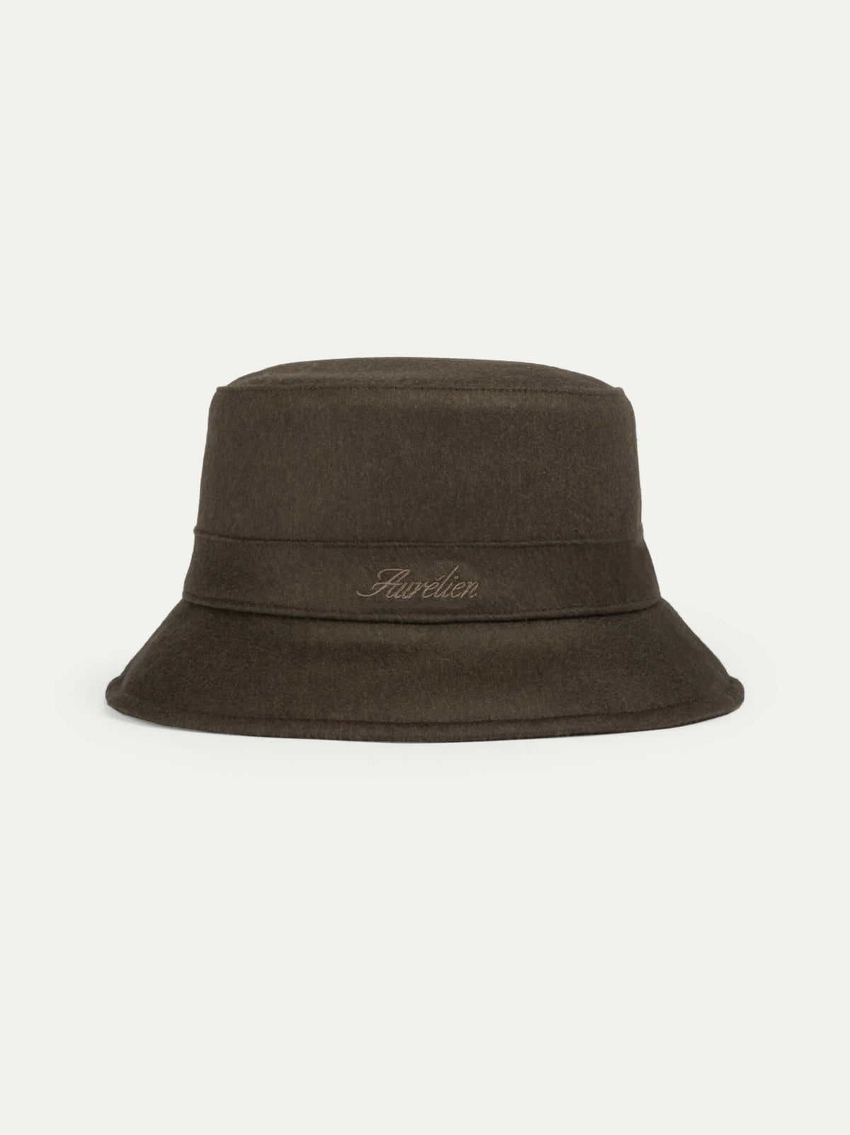Aurélien | Olive Cashmere Bucket Hat