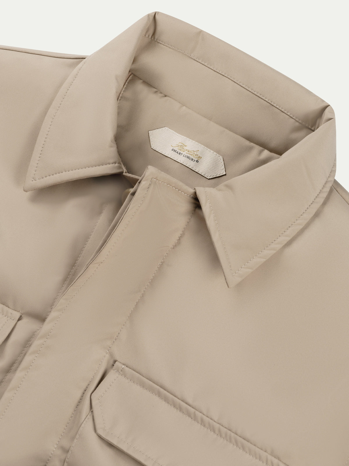Beige City Button Jacket