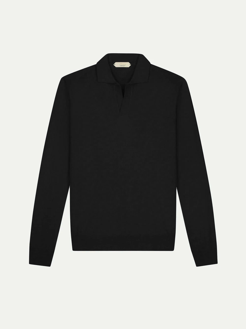 トップス wrapinknot wool POLO-SHIRT / BLACK International Gallery BEAMS（インターナショナルギャラリー ビームス