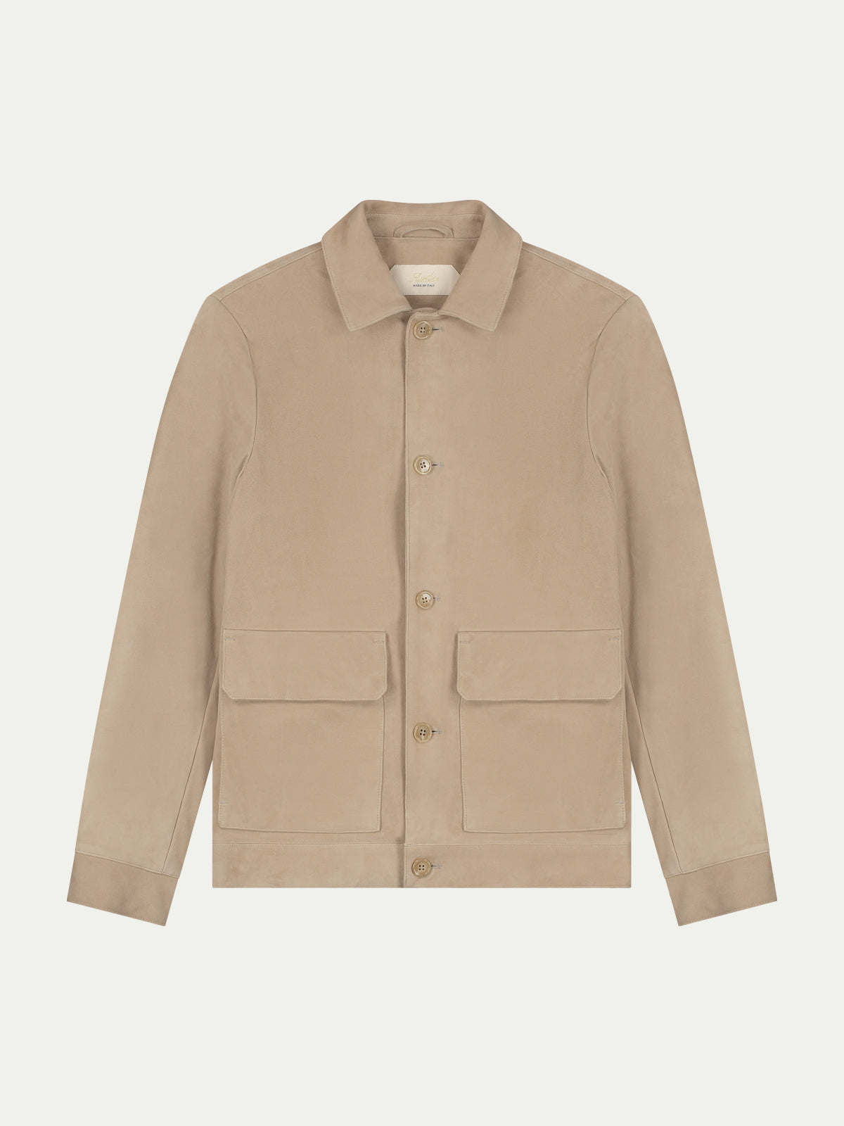 Light Beige Suede Jacket