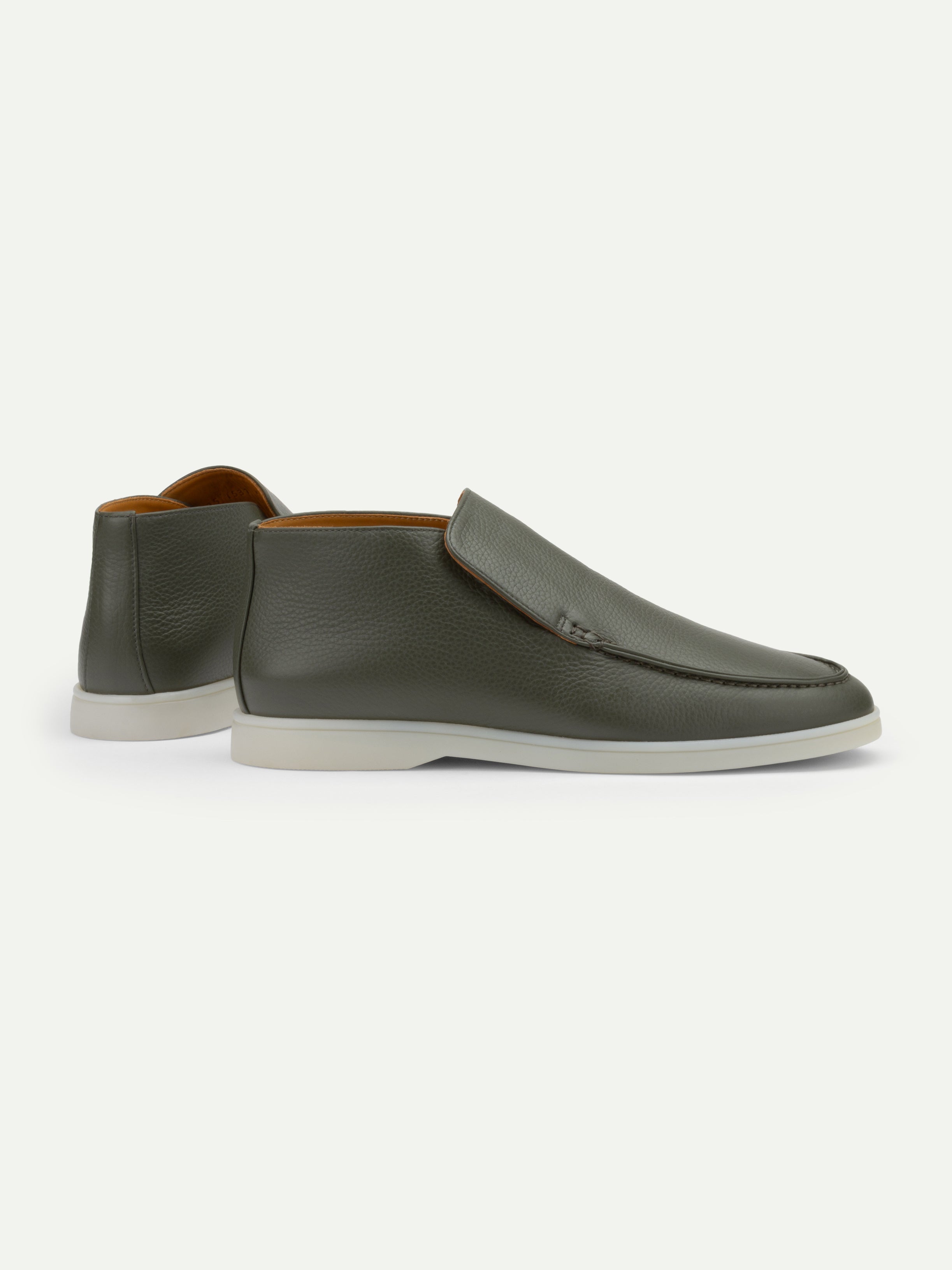 Classic Green Grain City Loafer