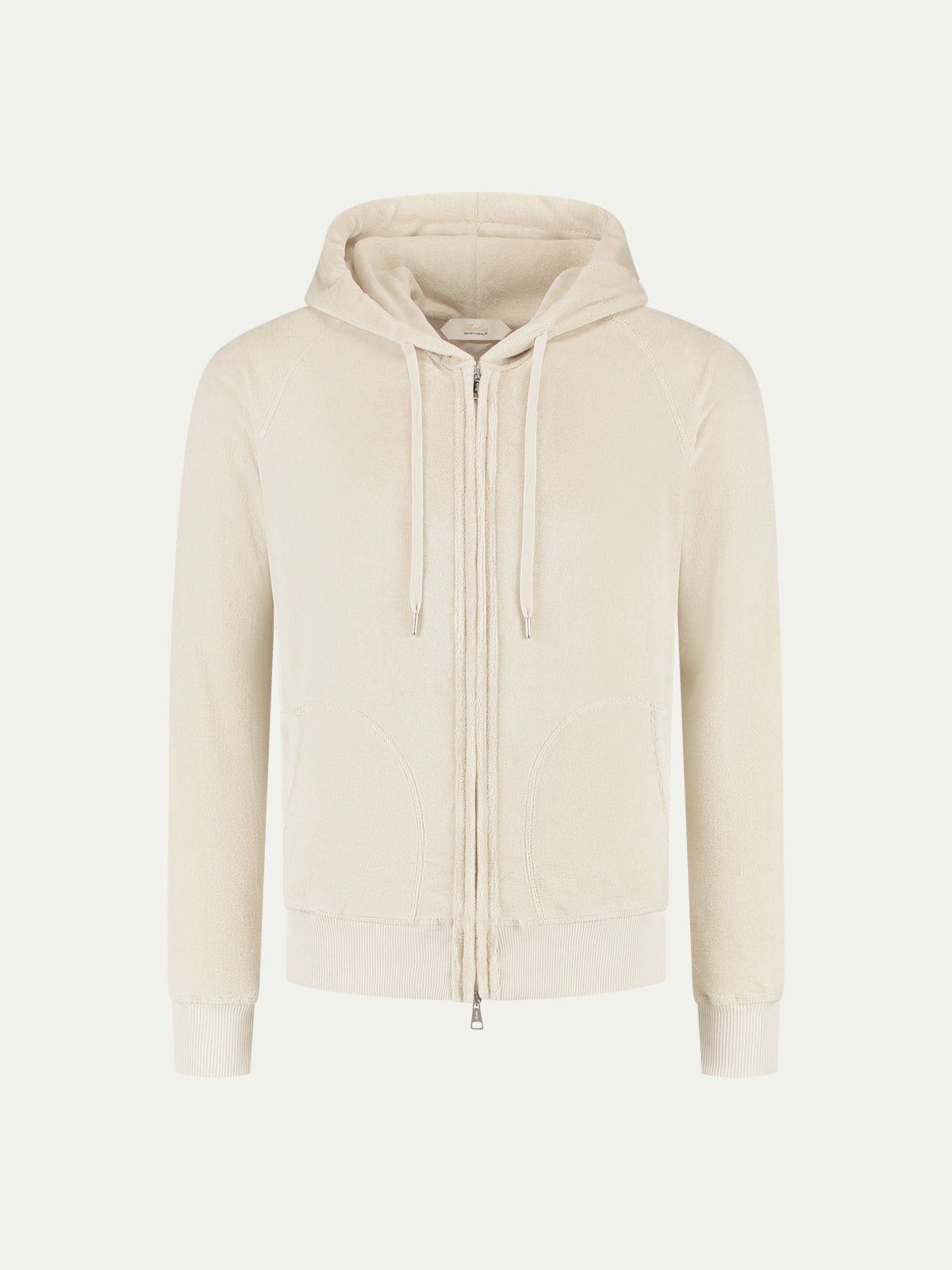 Shell Terry Towelling Zipper Vest