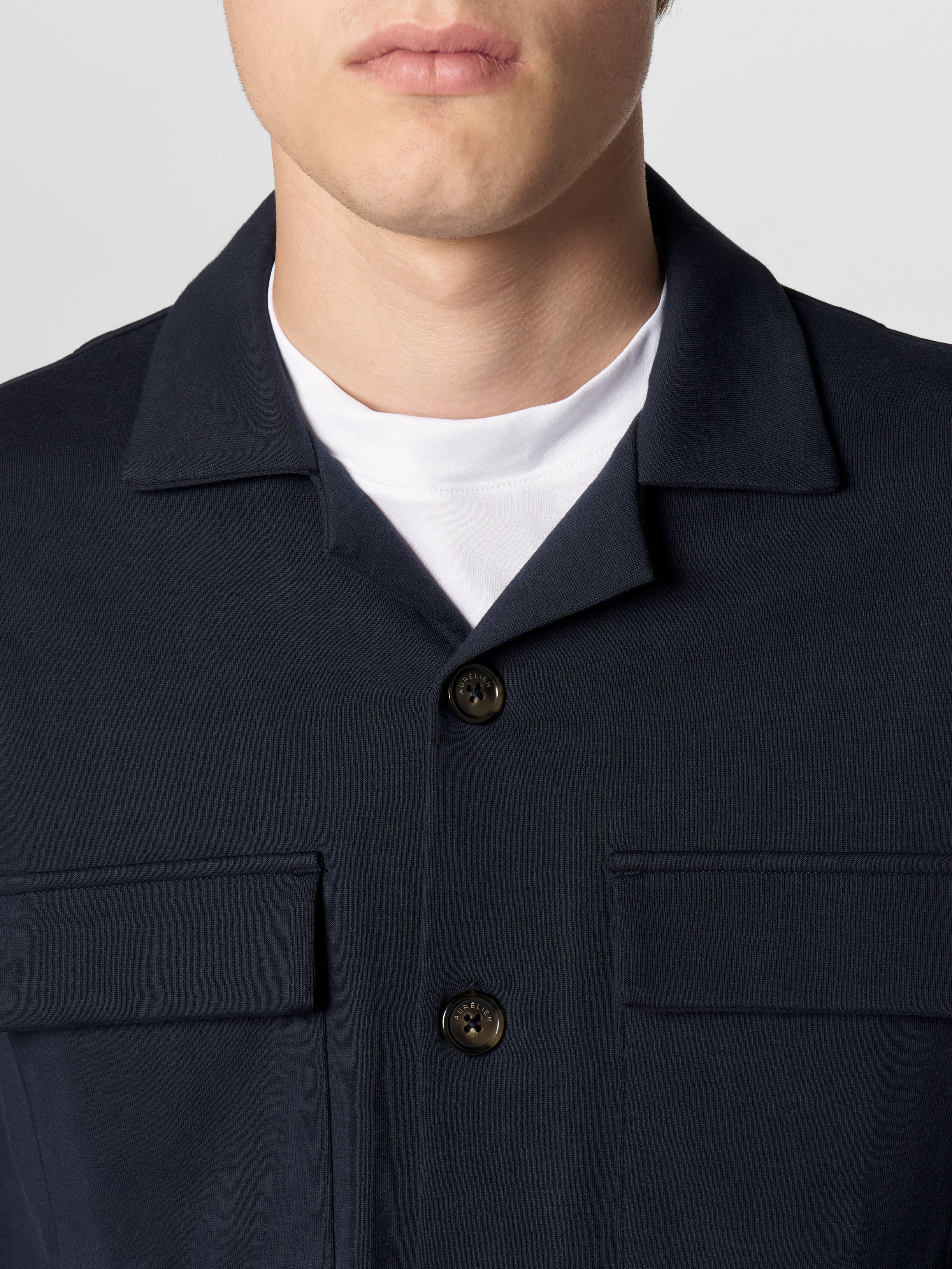 Navy Leisure Overshirt