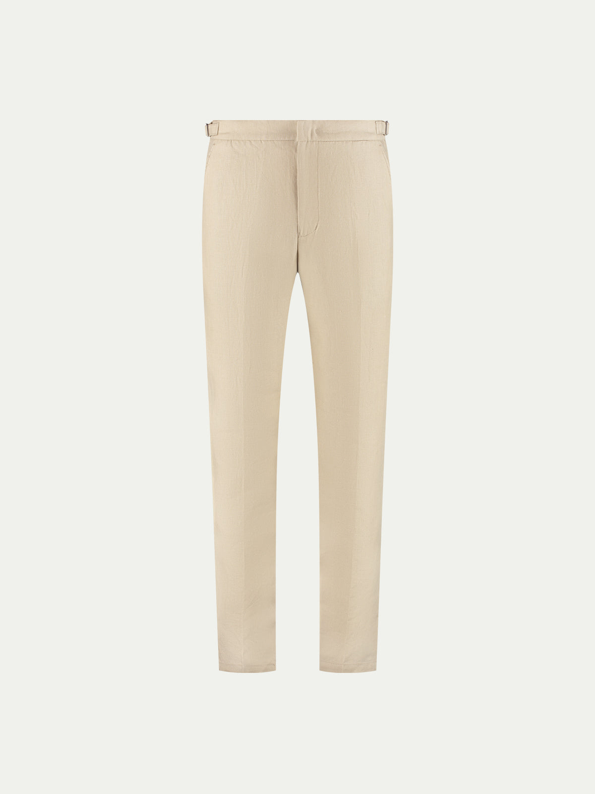 Beige Linen Soleil Trousers
