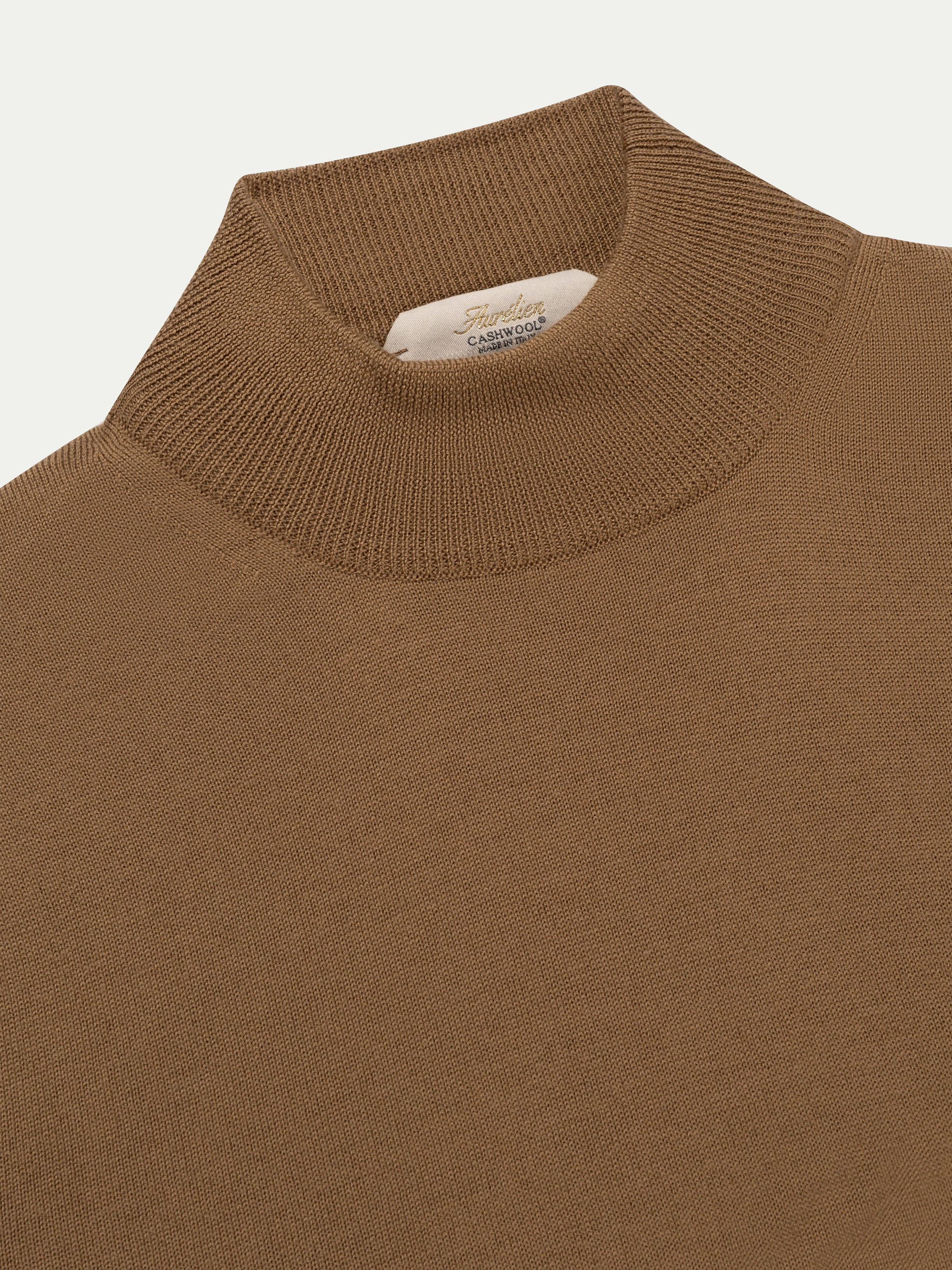 Extrafine Merino Mockneck Caramel