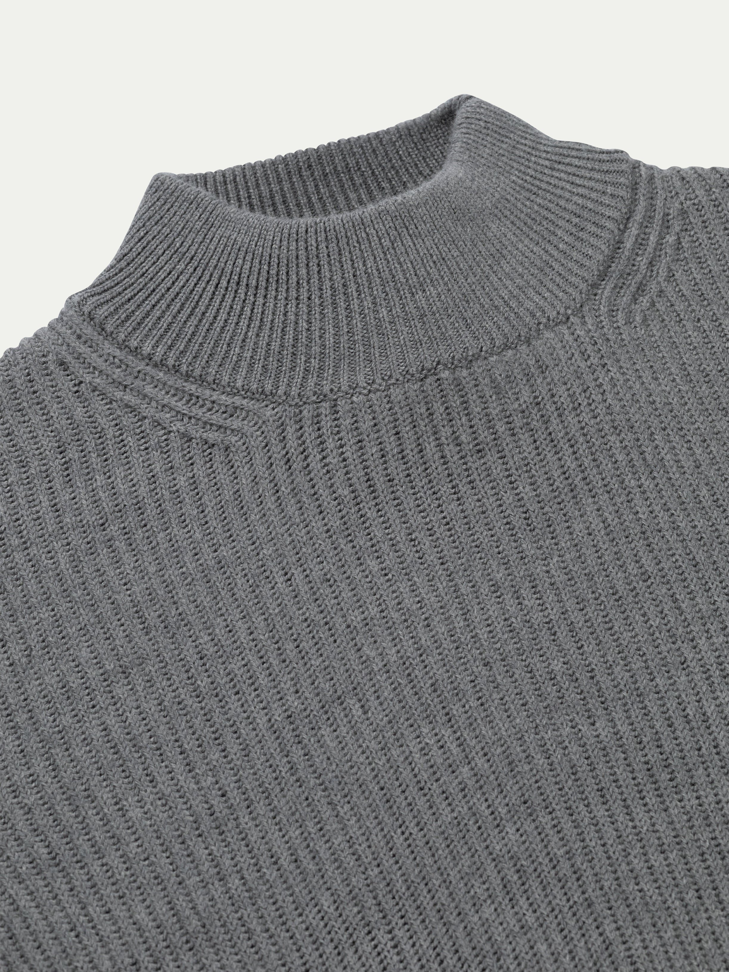 Costa Inglese Mockneck Dark Grey
