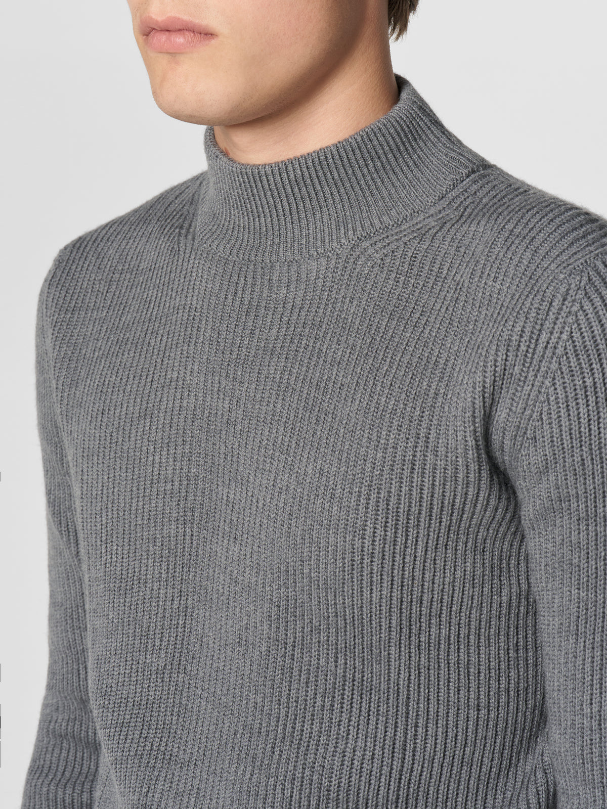 Costa Inglese Mockneck Dark Grey