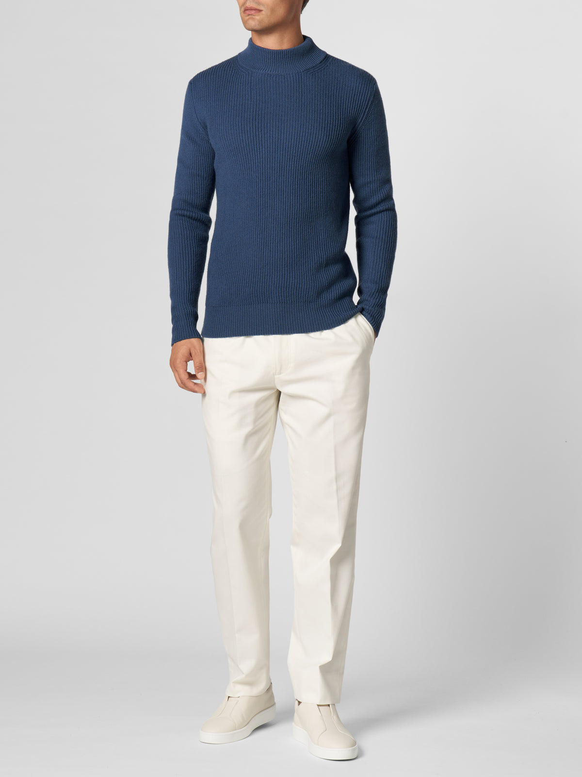 Costa Inglese Mockneck Sargasso Blue