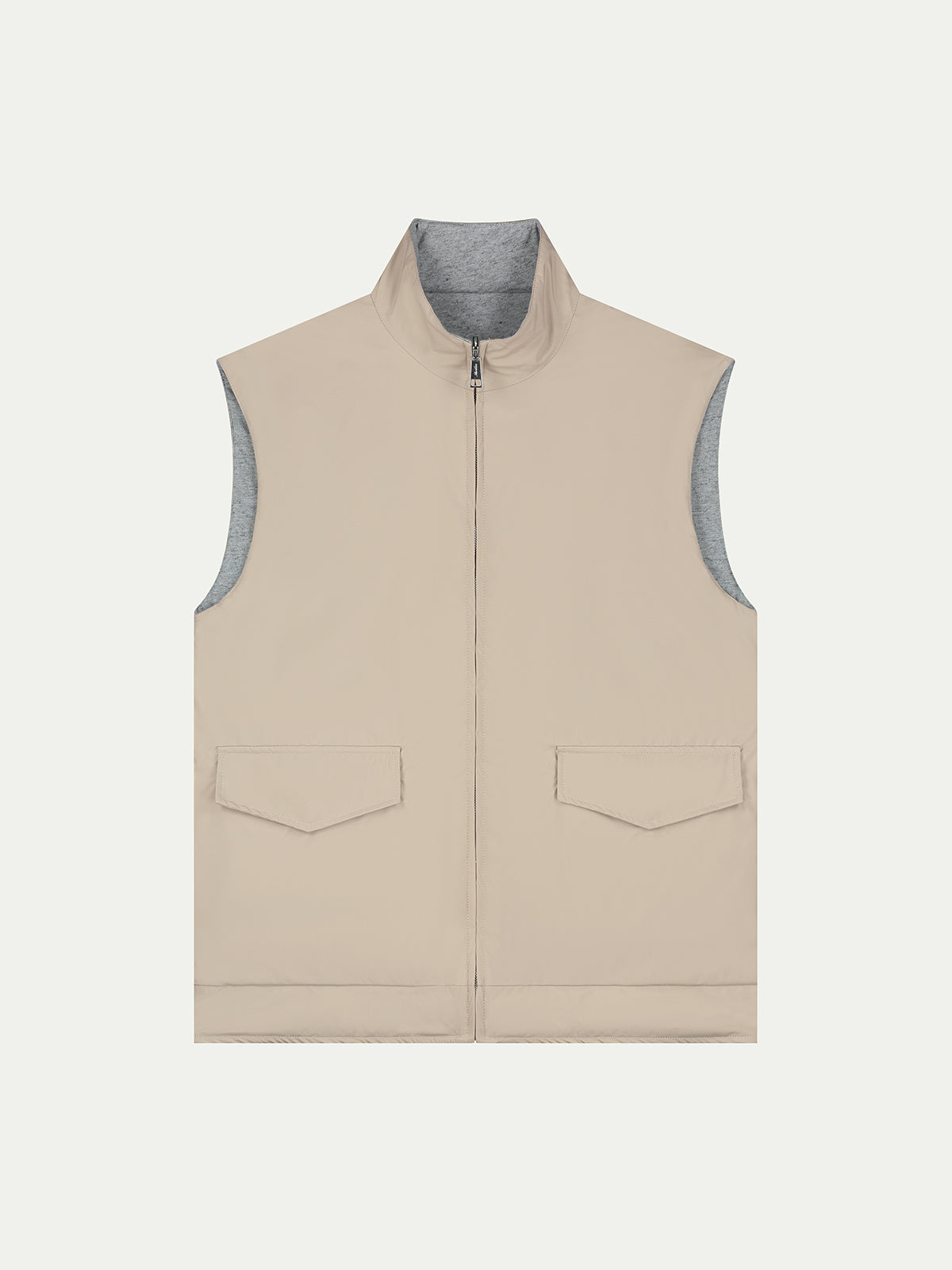Beige Pocket Body Warmer