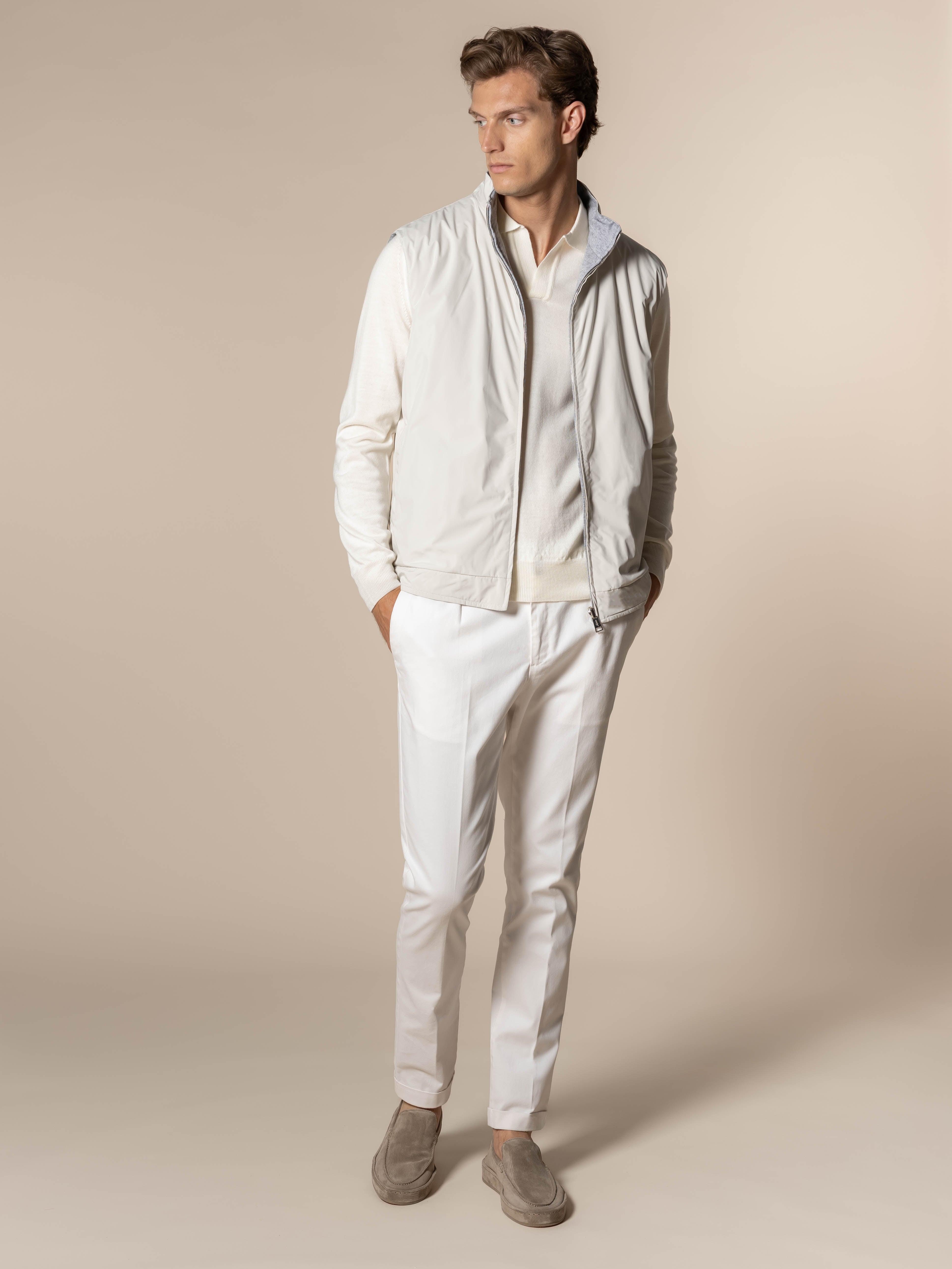 Ecru Reversible Resort Body Warmer