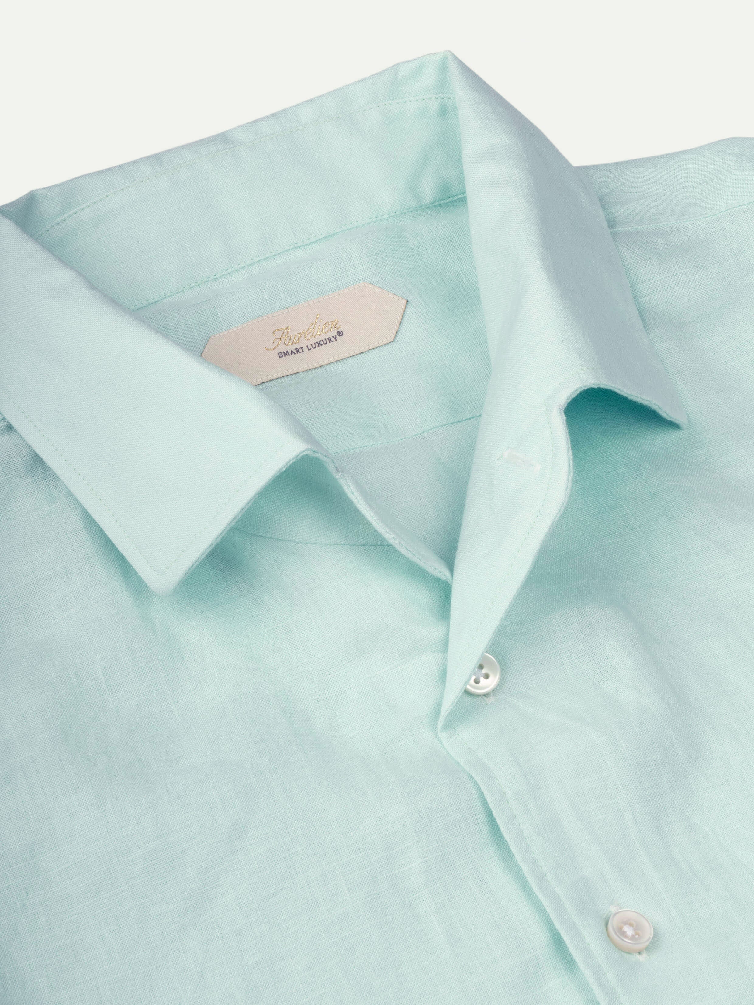 Light Green Linen Seaside Shirt