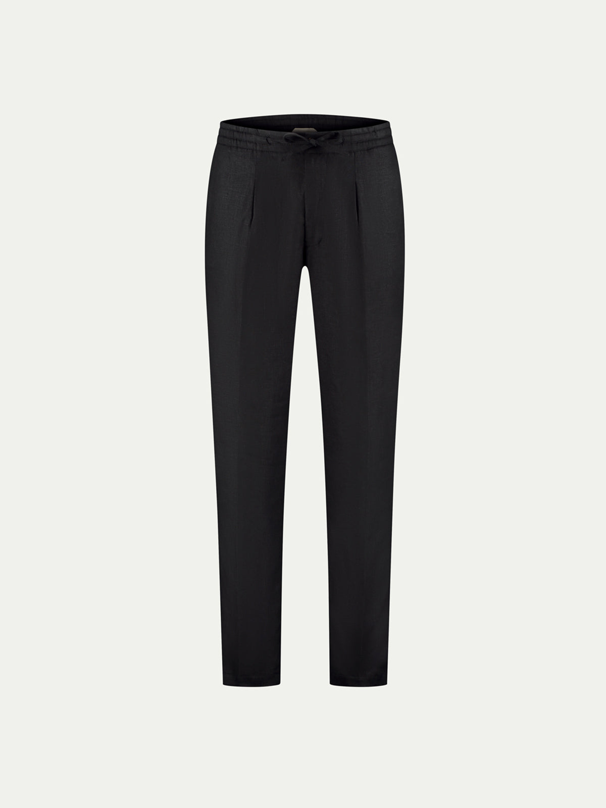 Black Linen Seaside Trousers