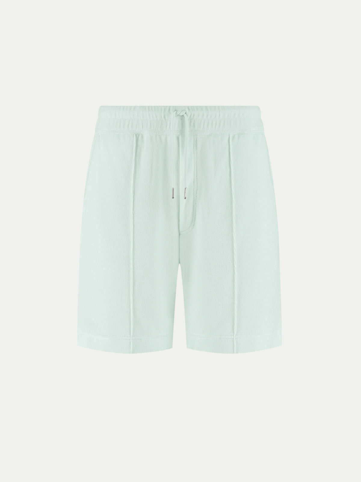 Light Aqua Terry Towelling Leisure Shorts