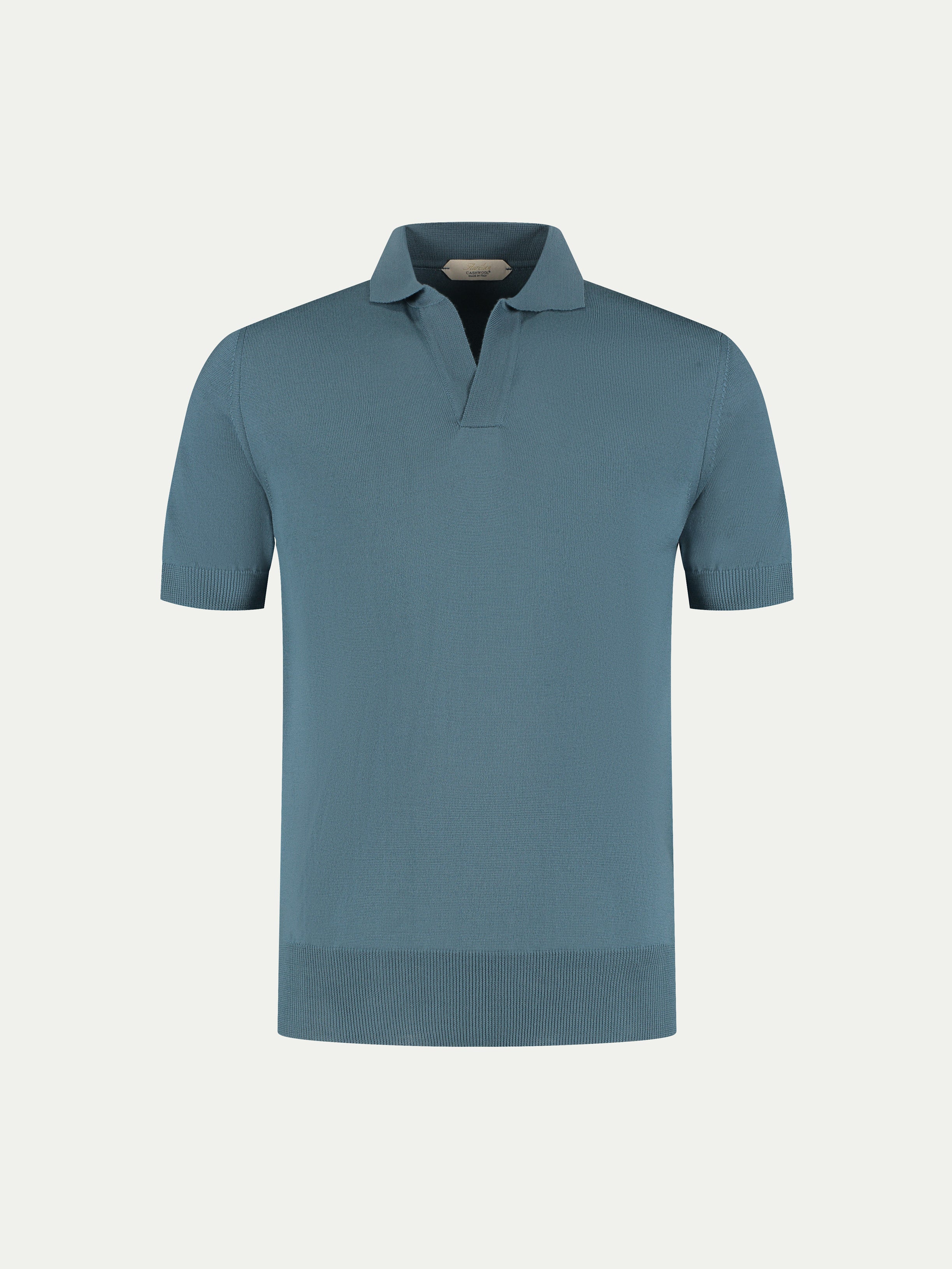 Shortsleeve Buttonless Polo Sea Green