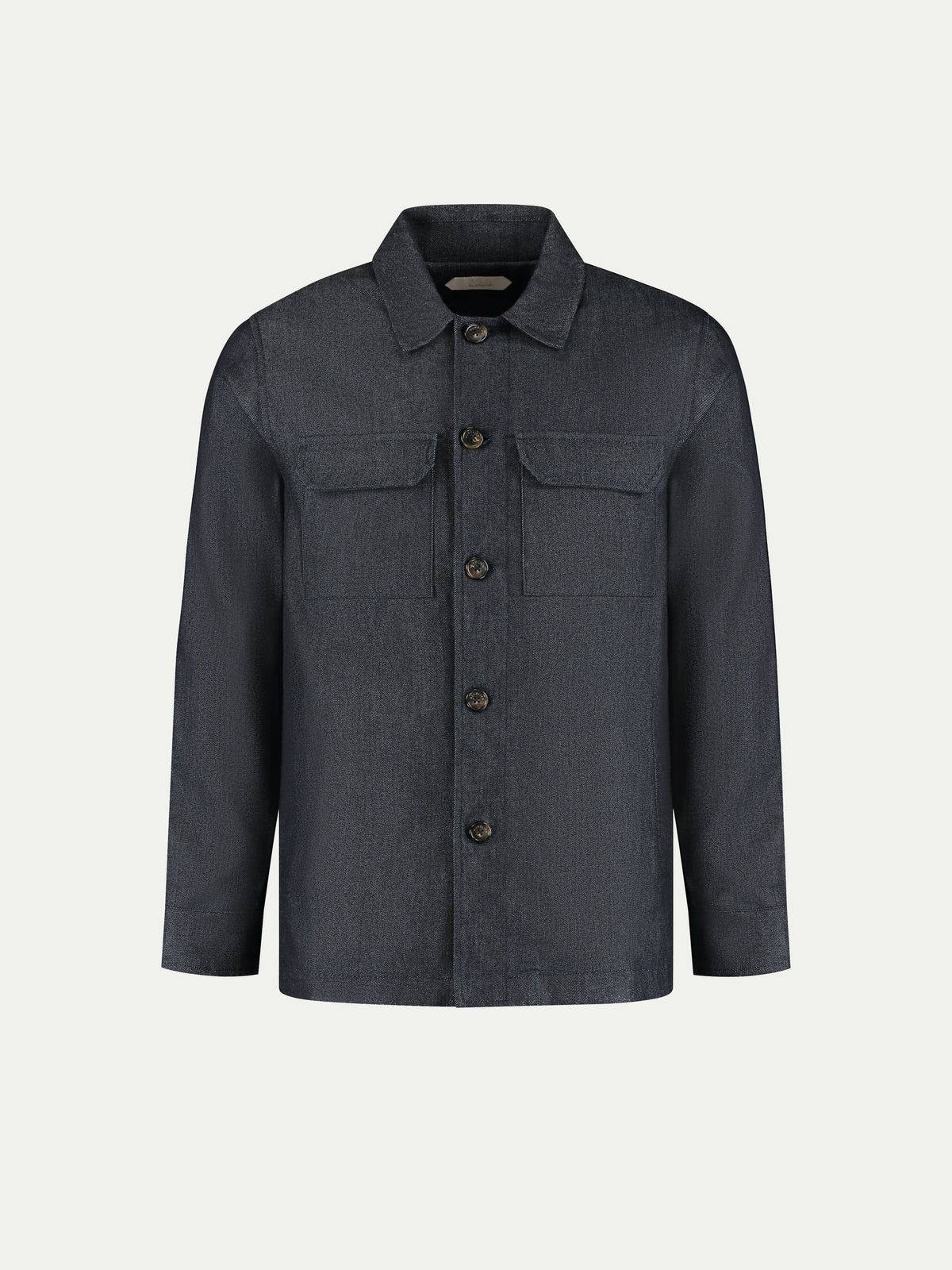 Dark Blue Denim Button Jacket