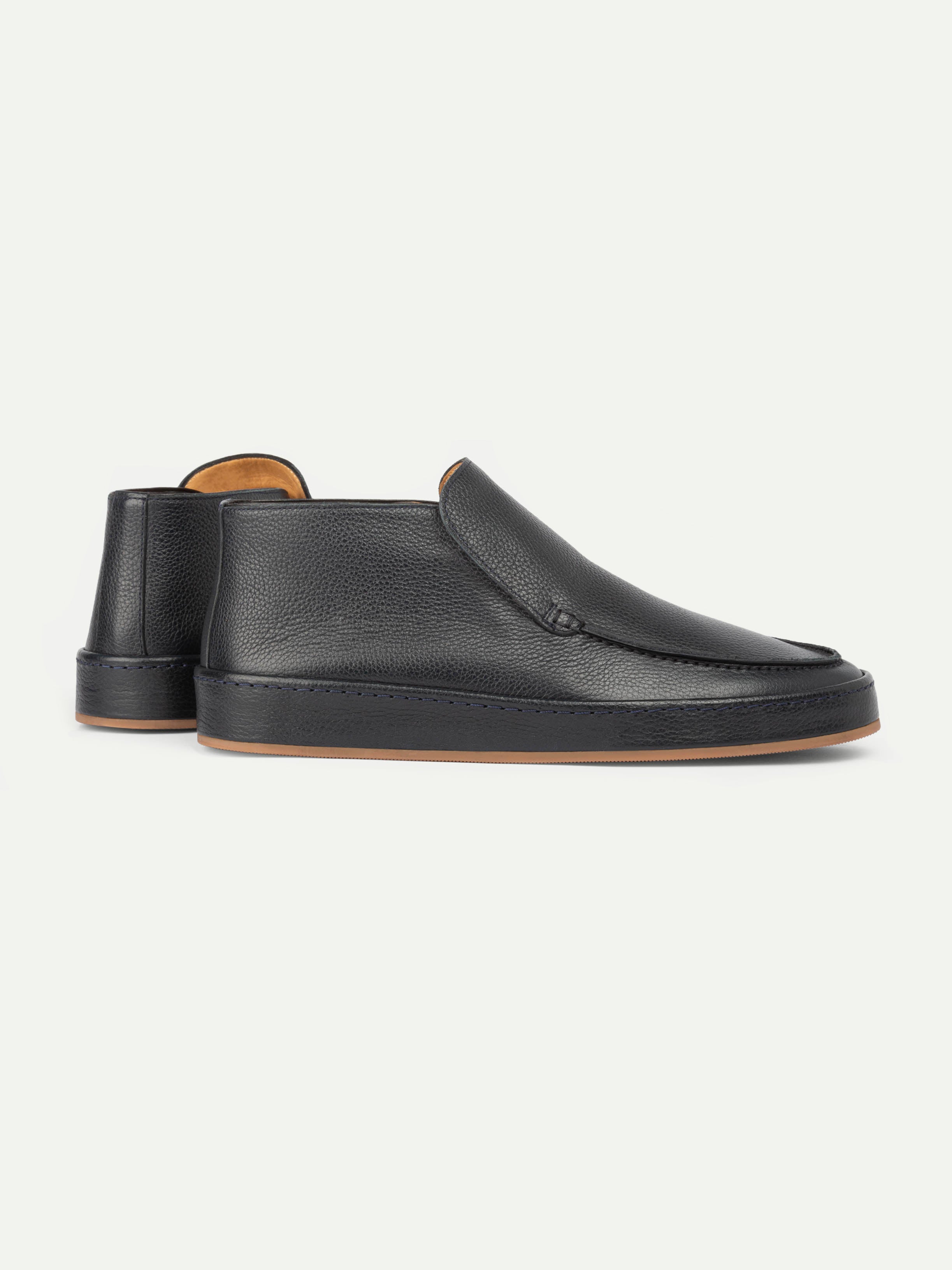 Navy Grain Voyager City Loafer