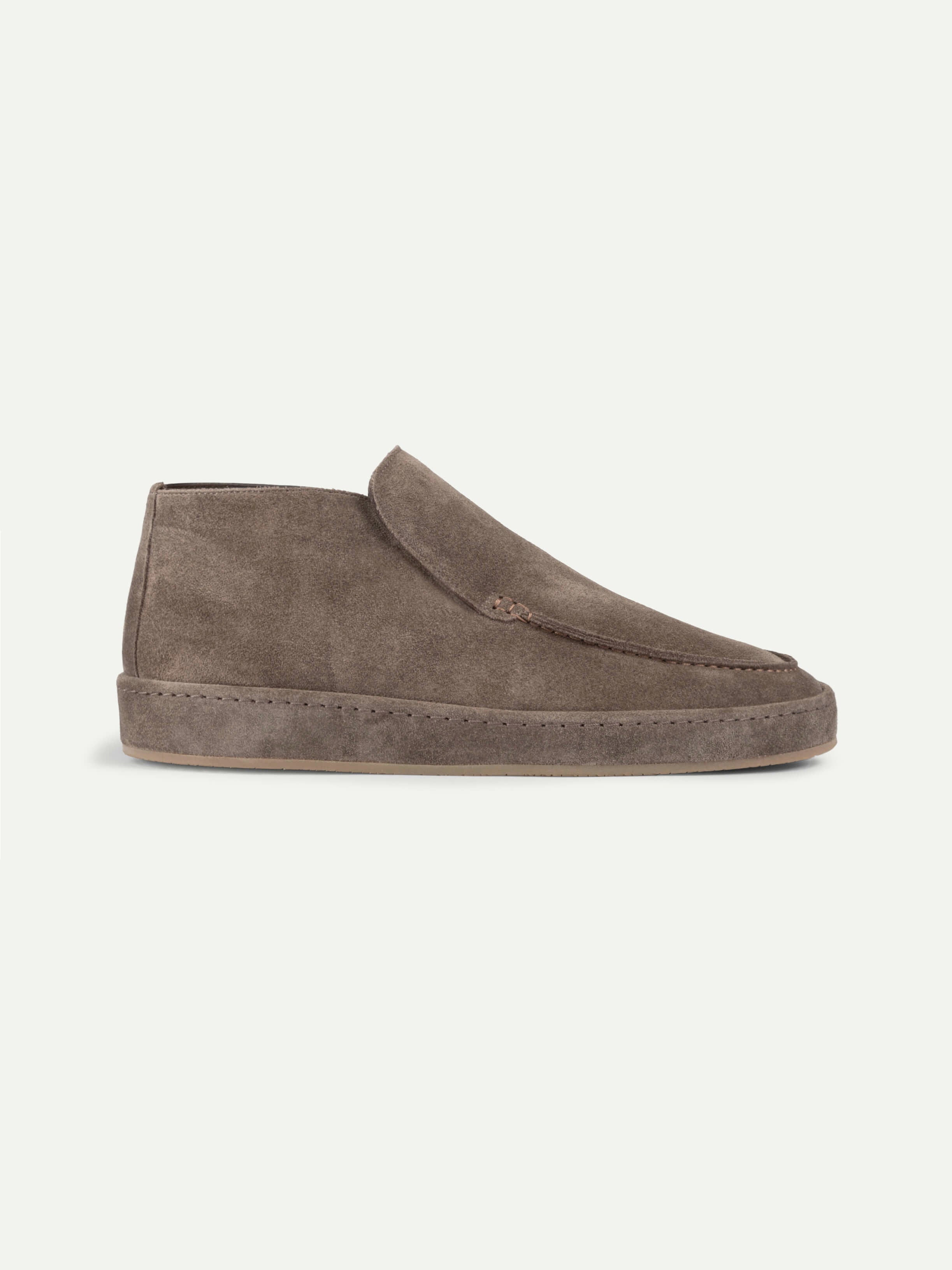 Ash Grey Voyager City Loafer with Fur