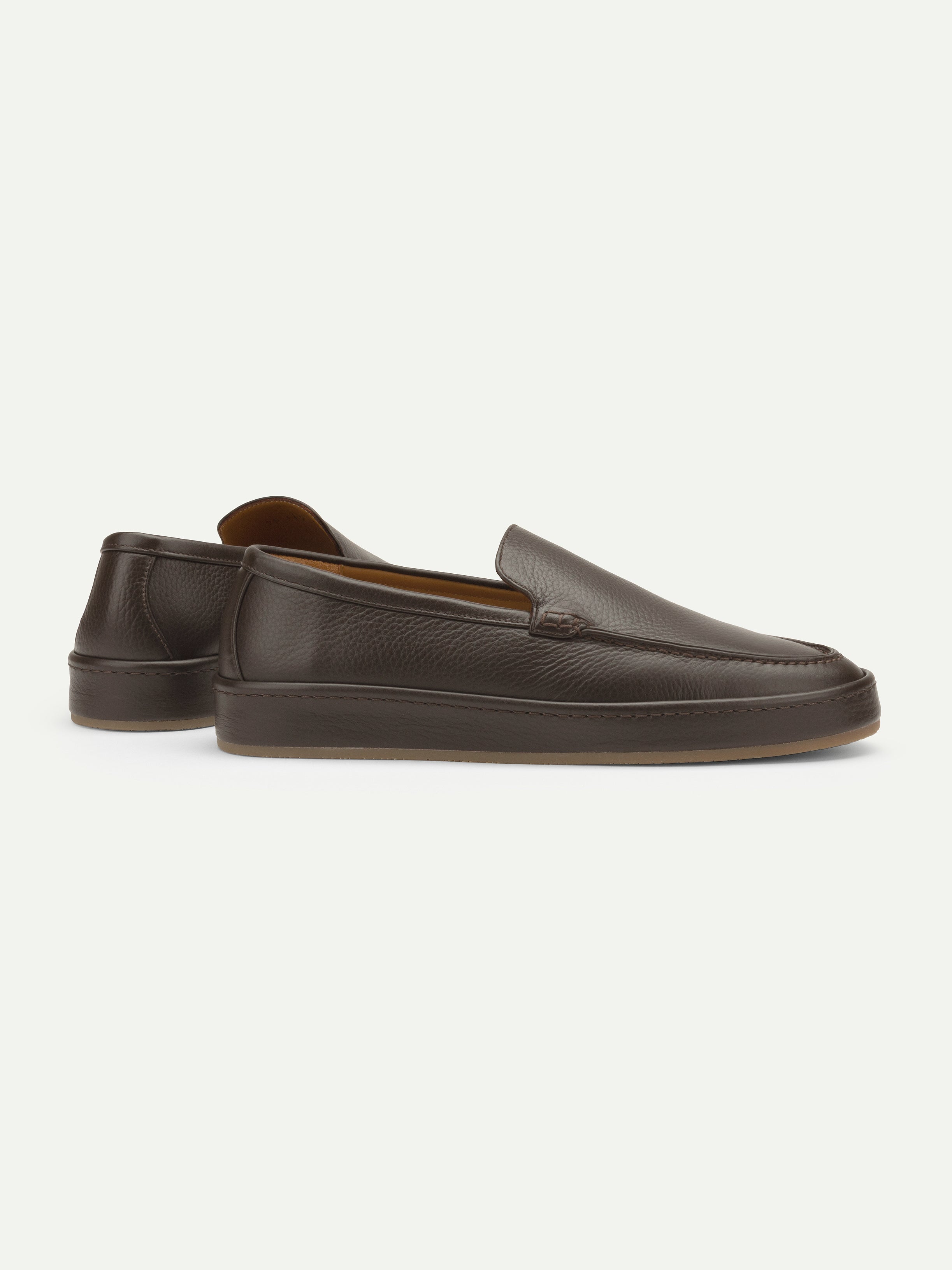 Brown Grain Voyager Loafer