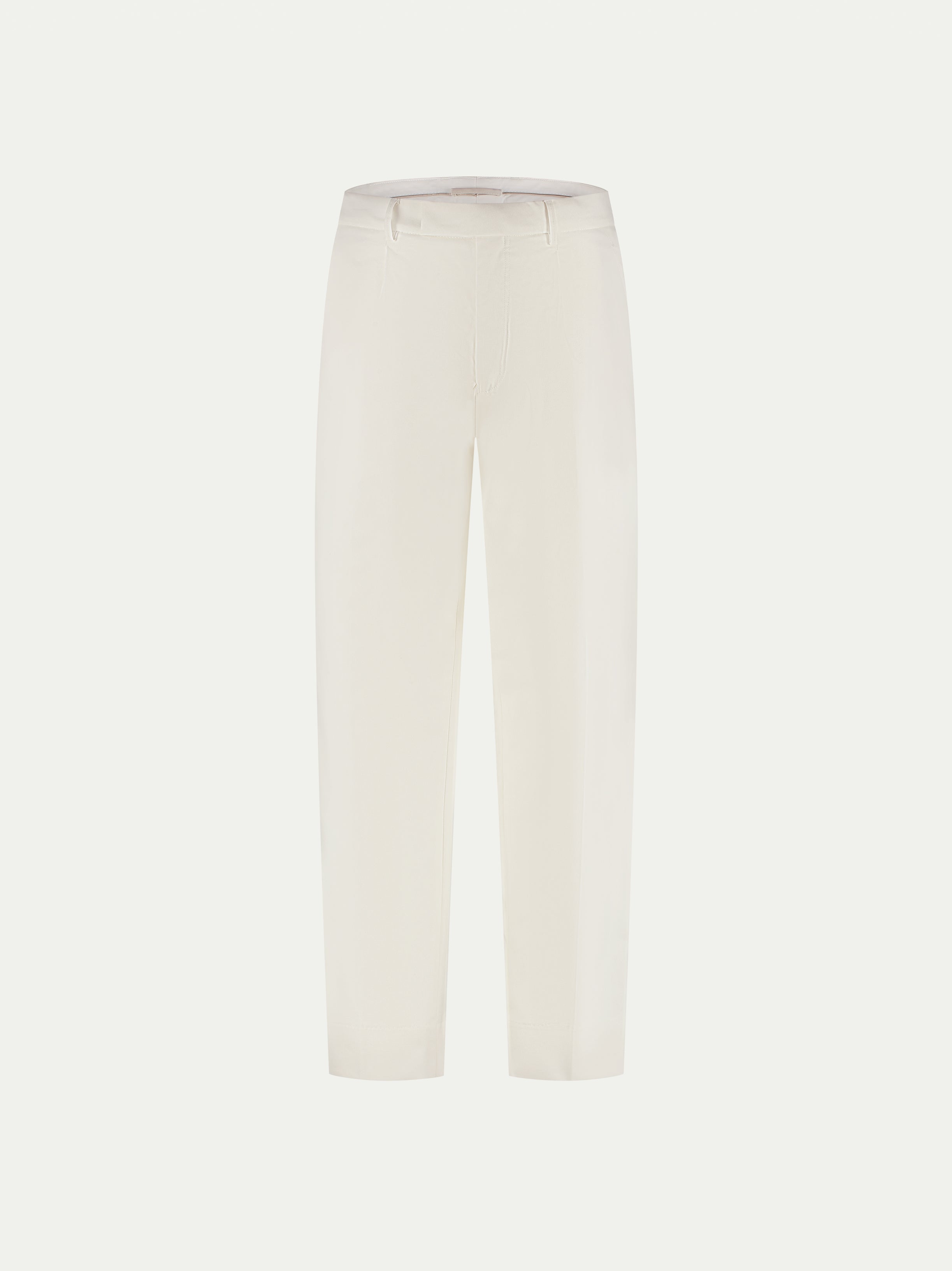 Ivory Cotton Wool Voyager Trousers