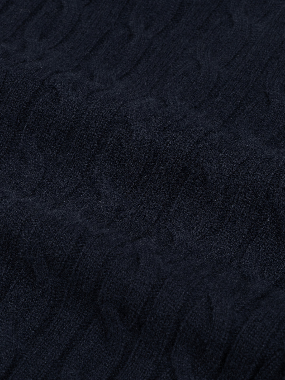 Navy Cable Knit Polo