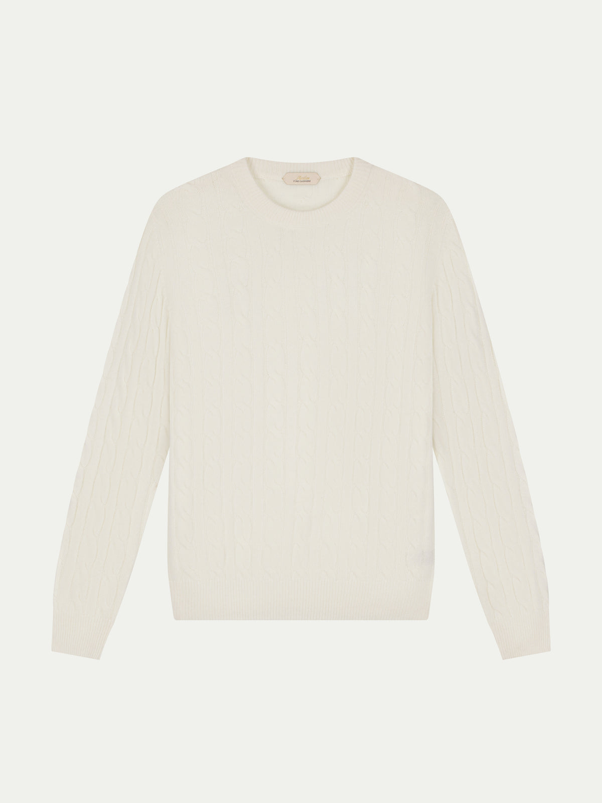 Ivory Cable Knit Crewneck