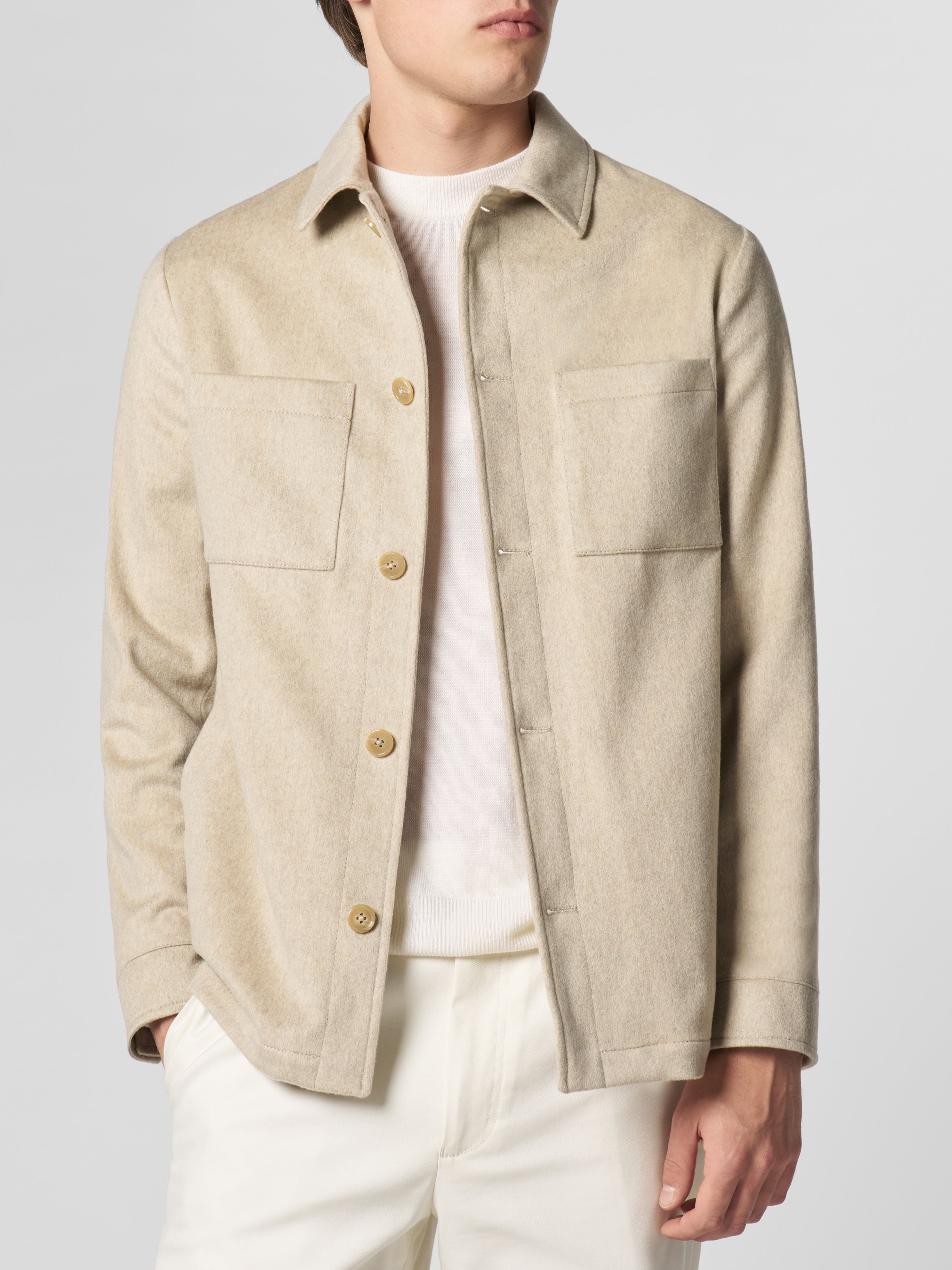 Light Beige Overshirt