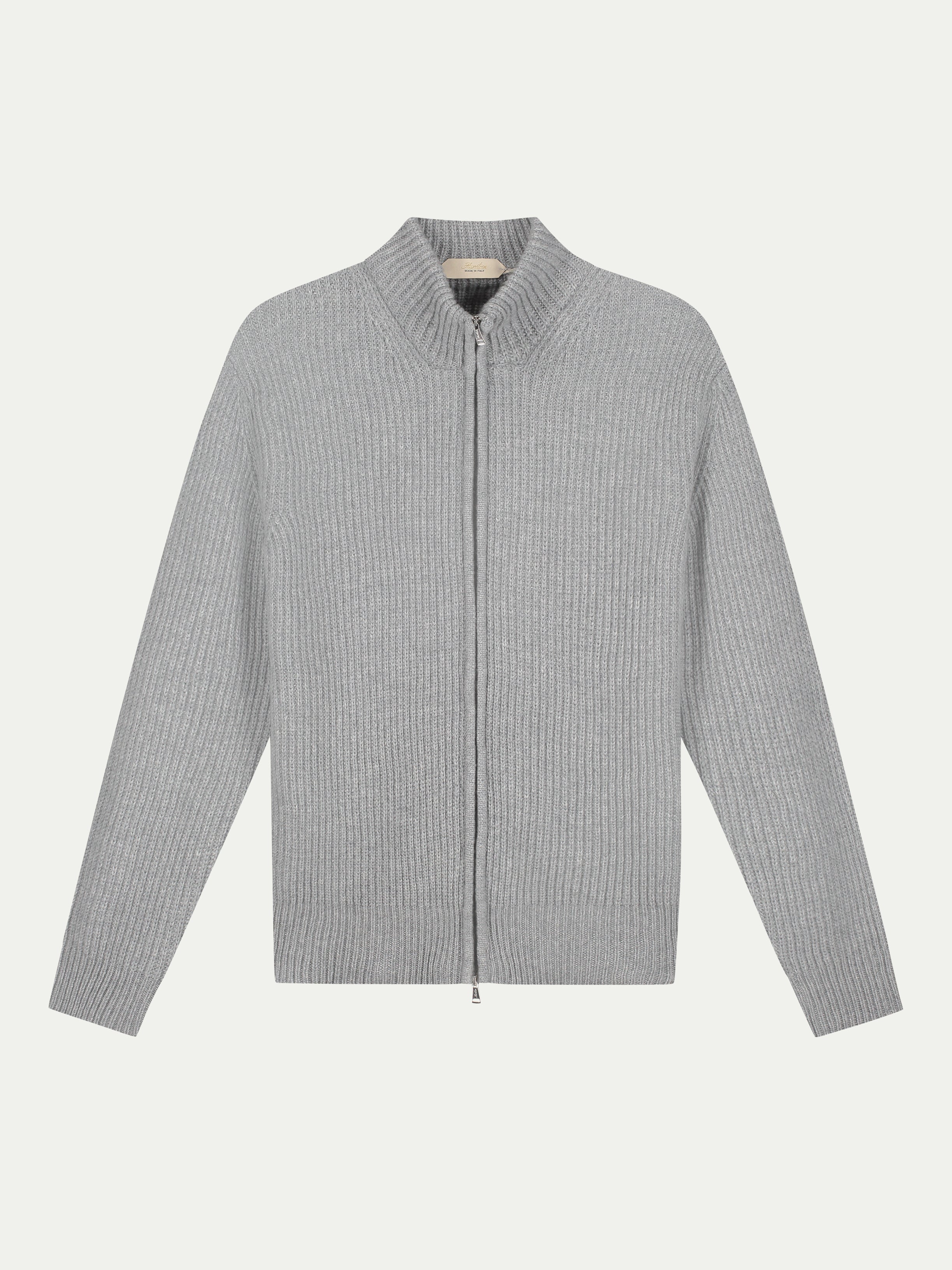 Mid Grey Alpine Ribbed Vest