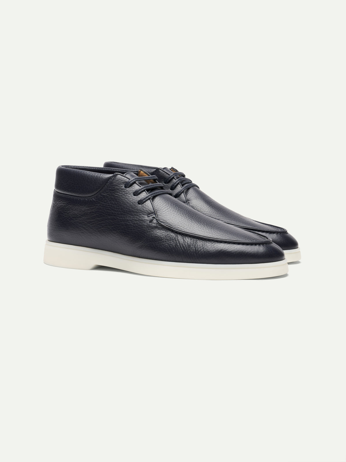 Navy Grain Desert Boot