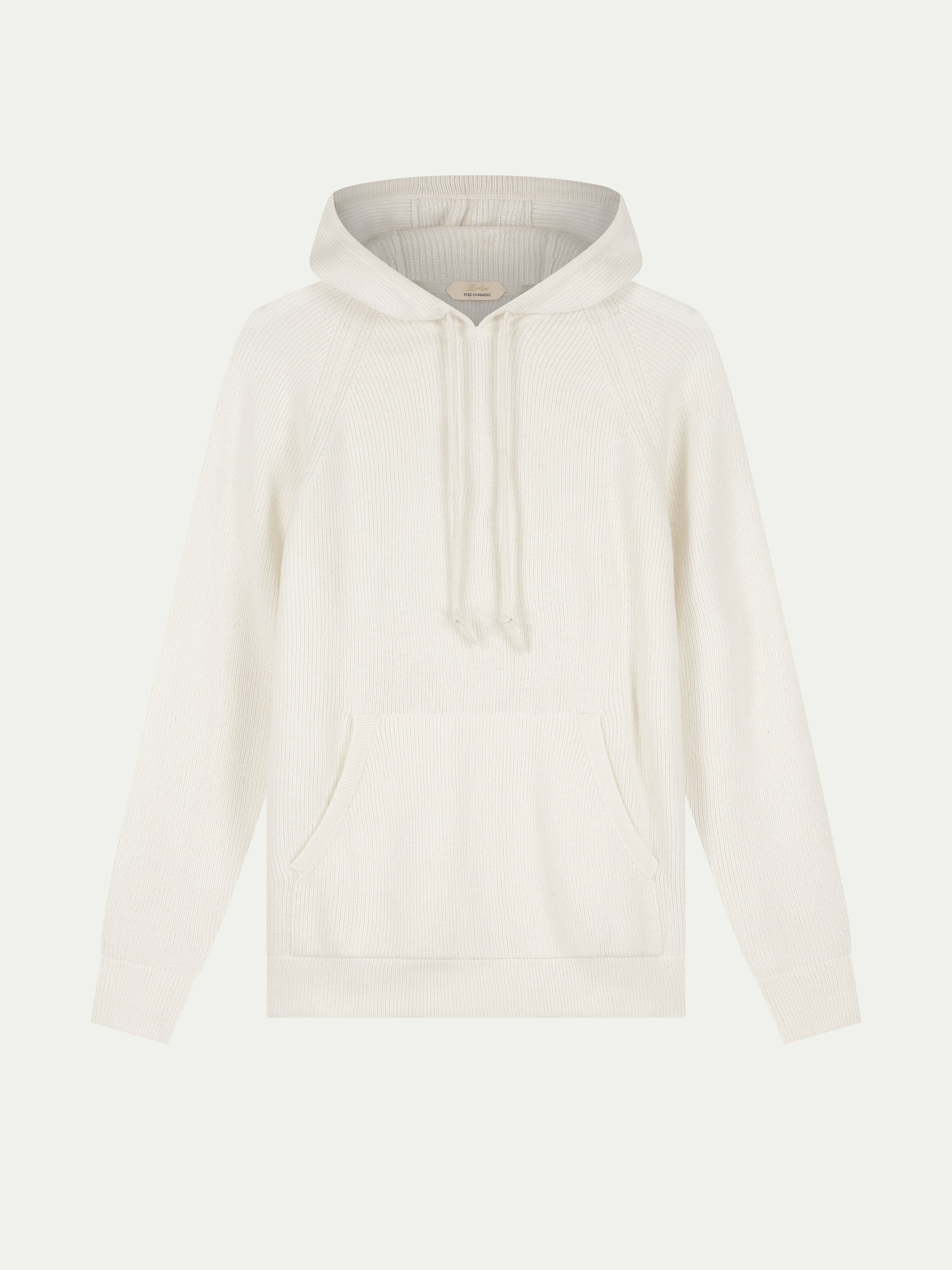 Ivory Ribbed Hoodie