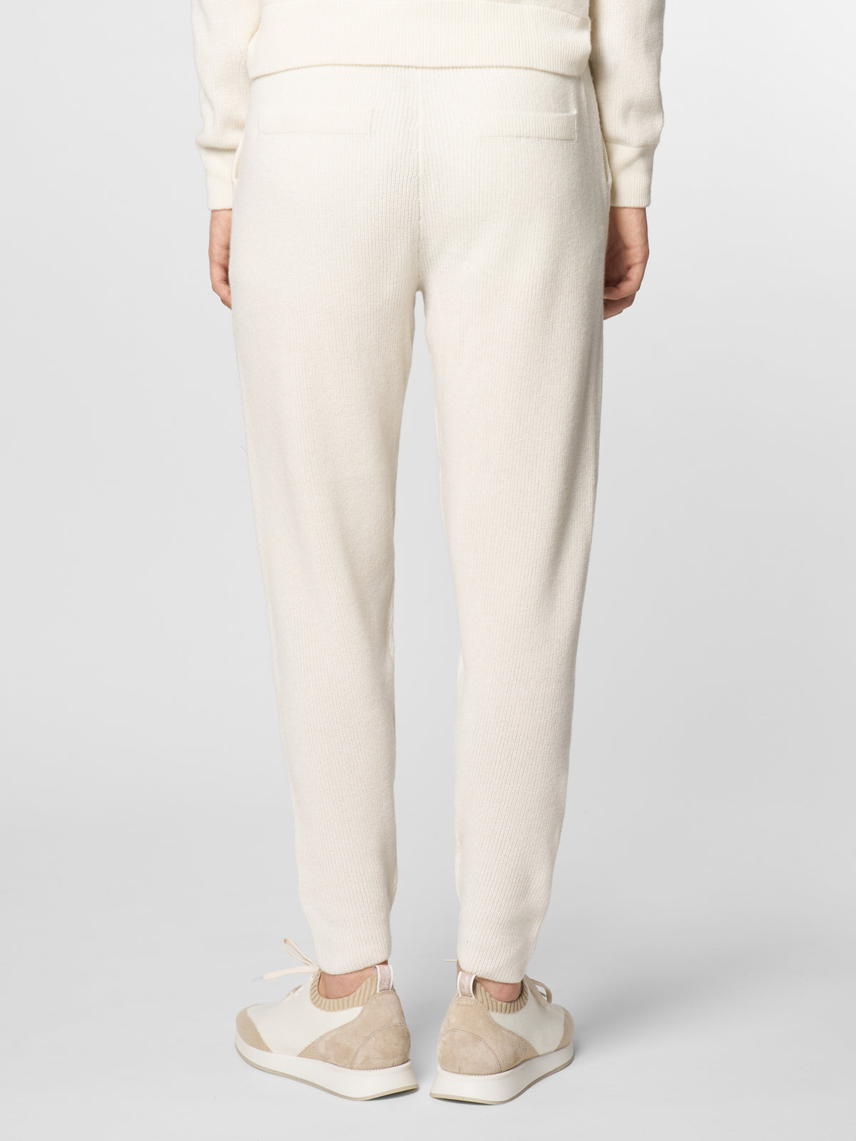 Ivory Ribbed Trouser