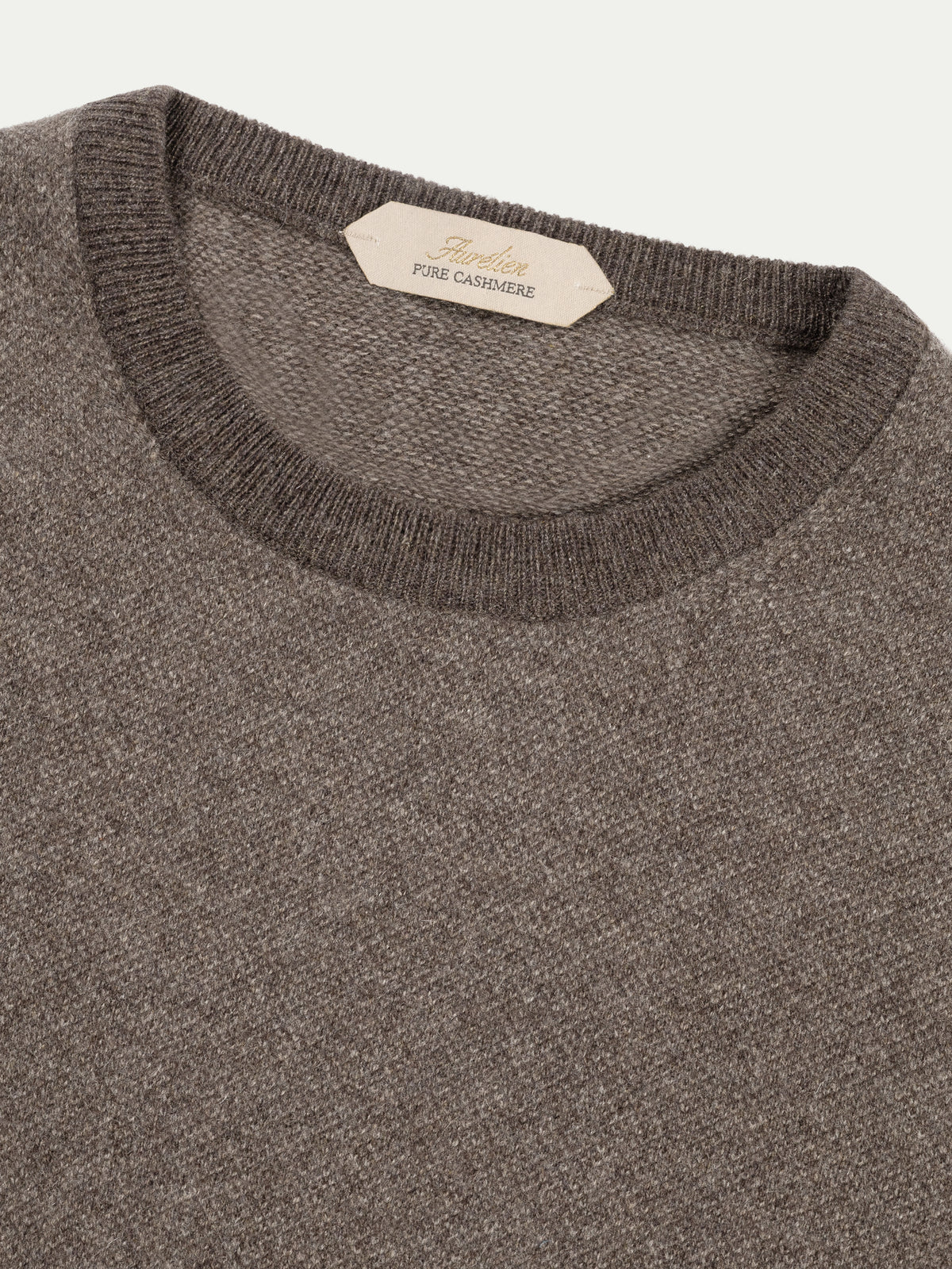 Dark Brown Jaquard Crew